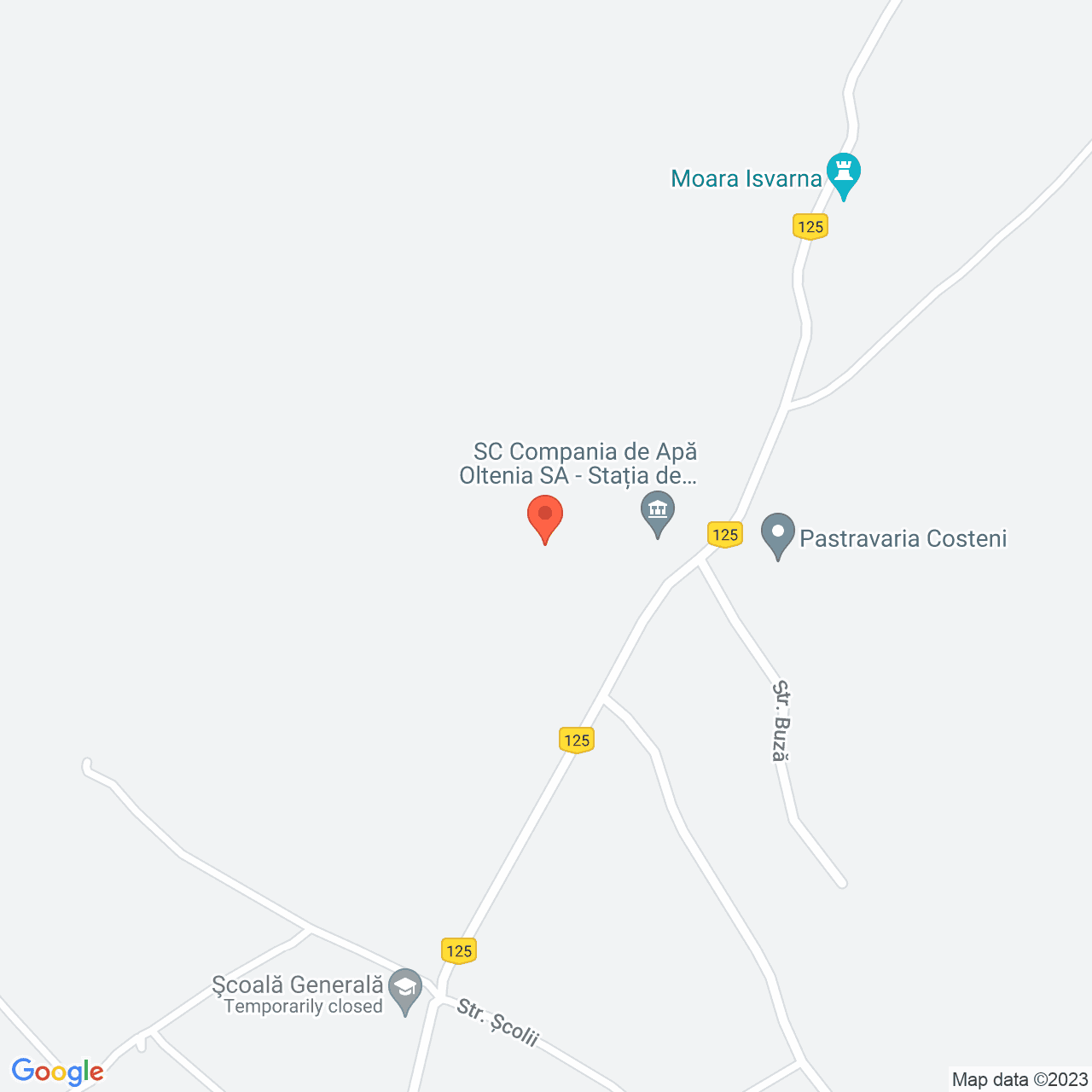 Poza harta streetview, zoom 16, adresa Costeni Tismana, , judetul