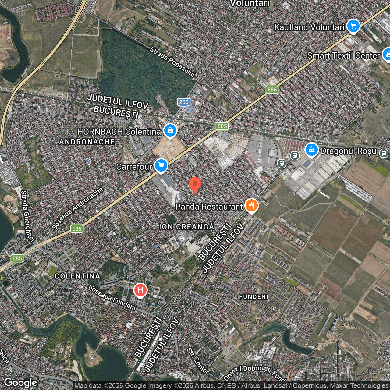 Poza harta hybrid, zoom 14, adresa Str. Căpitan Juverdeanu, nr. 50 Bucuresti, , judetul