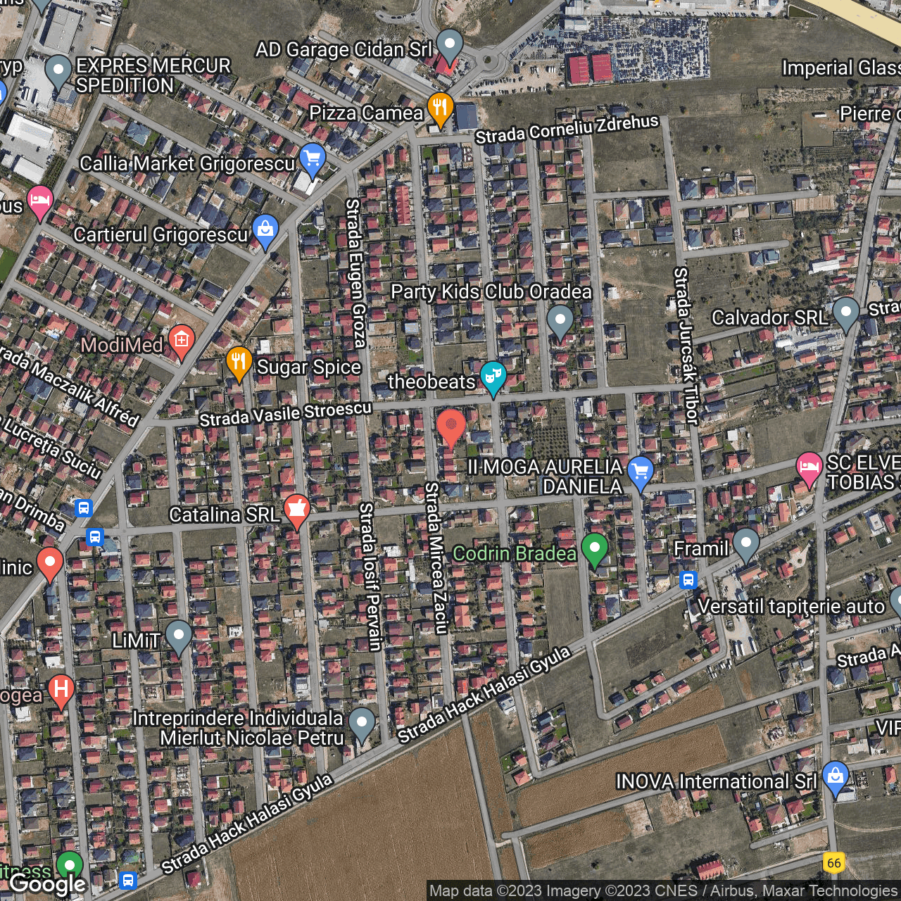 Poza harta hybrid, zoom 16, adresa Oradea str. Mircea Zaciu, nr. 31, , judetul