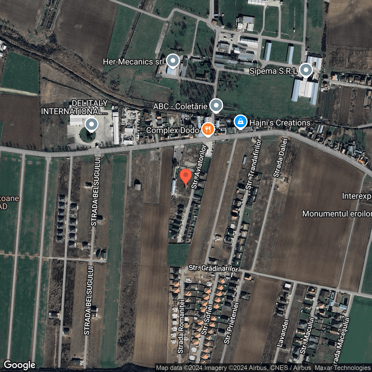 Poza harta hybrid, zoom 16, adresa Santandrei Bihor, , judetul