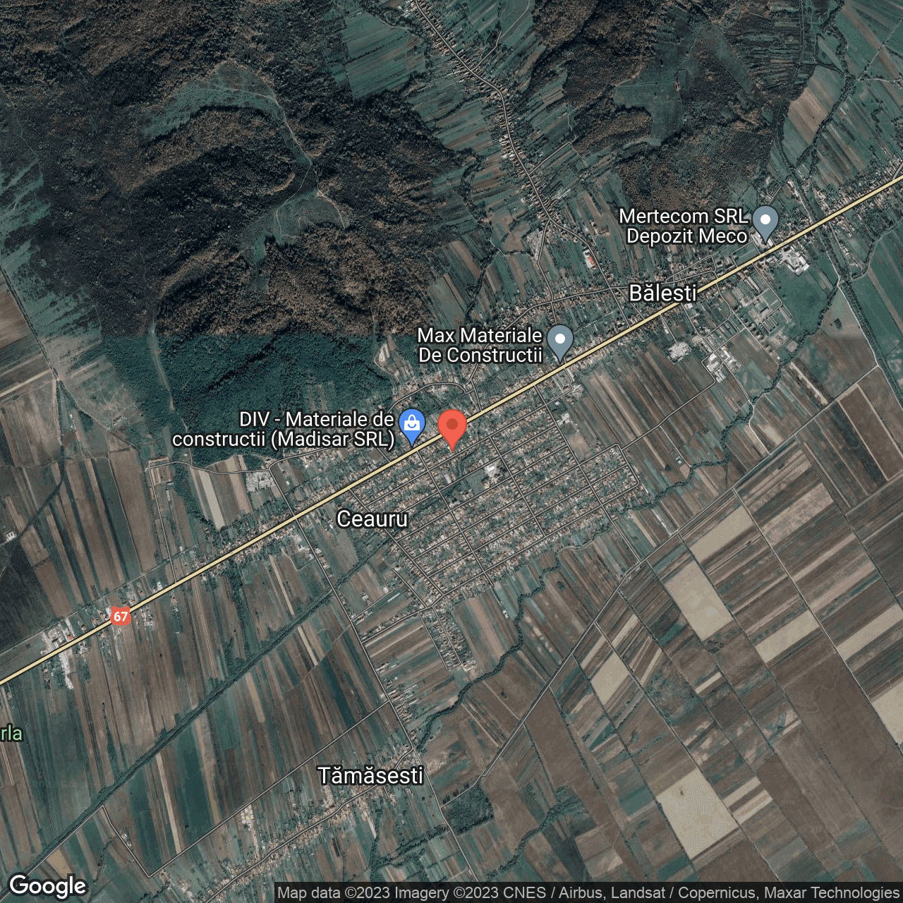 Poza harta hybrid, zoom 14, adresa Cauru Gorj, , judetul