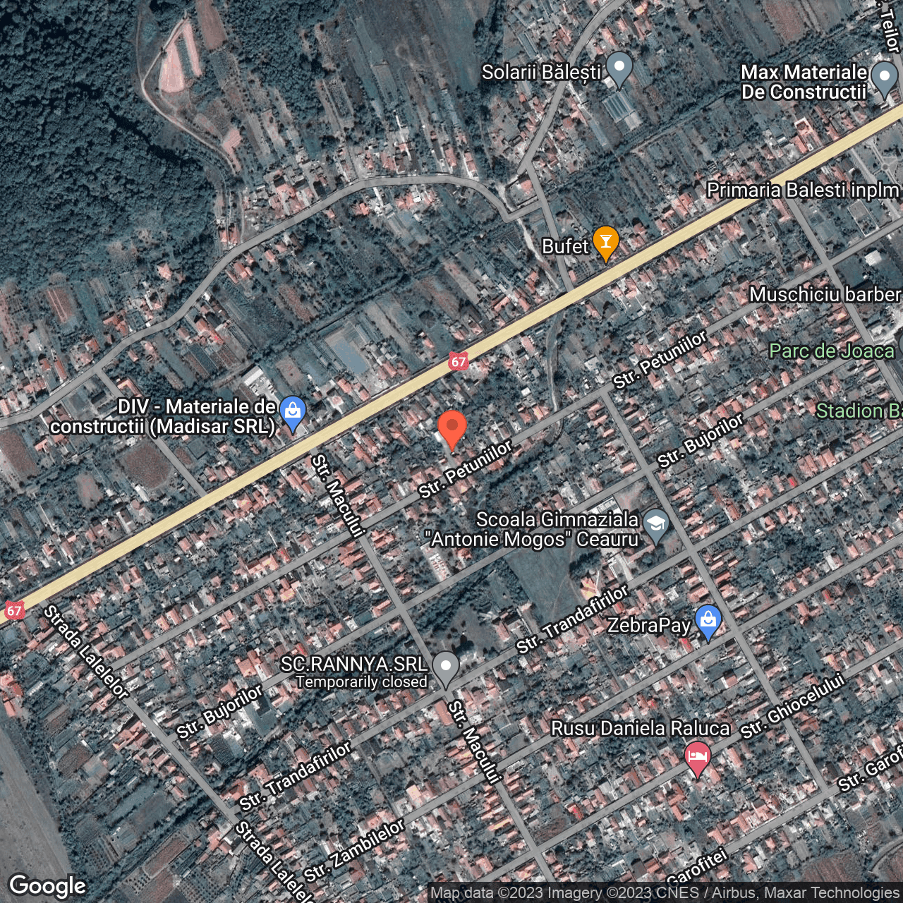 Poza harta hybrid, zoom 16, adresa Cauru Gorj, , judetul