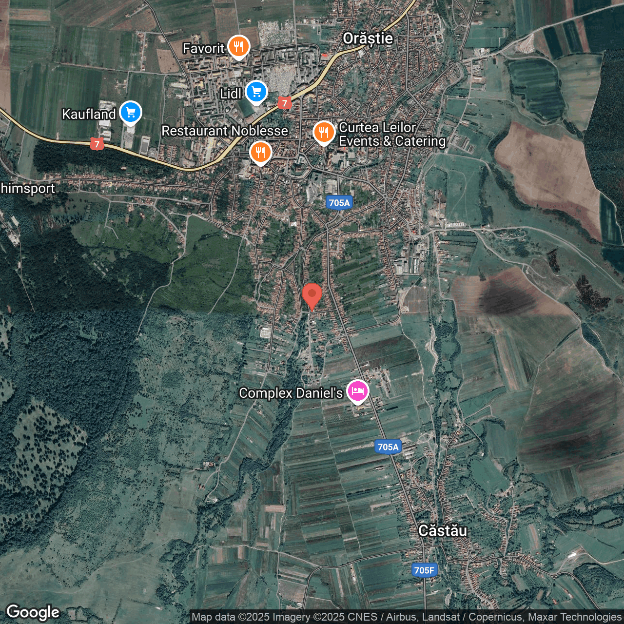 Poza harta hybrid, zoom 14, adresa Orăștie, str. Horea, nr. 24A, , judetul