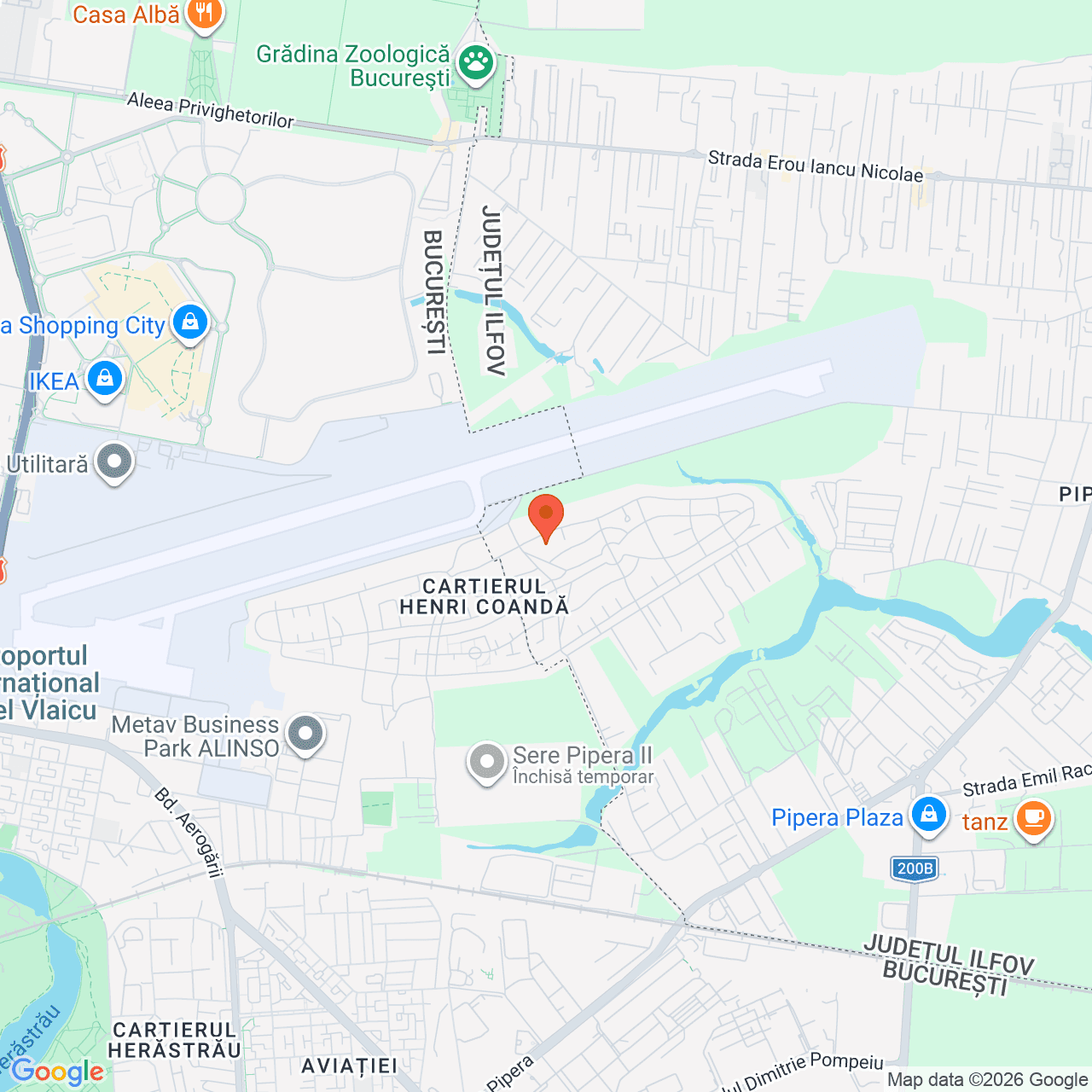 Poza harta streetview, zoom 14, adresa Strada Iulian Mihu, localitatea Voluntari, județ Ilfov, , judetul