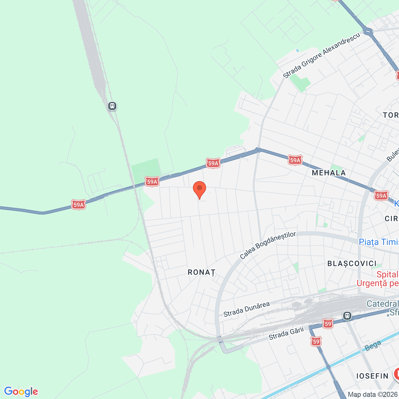 Poza harta streetview, zoom 14, adresa Timișoara, Intrarea Petre Păcurariu, nr.1-3, , judetul