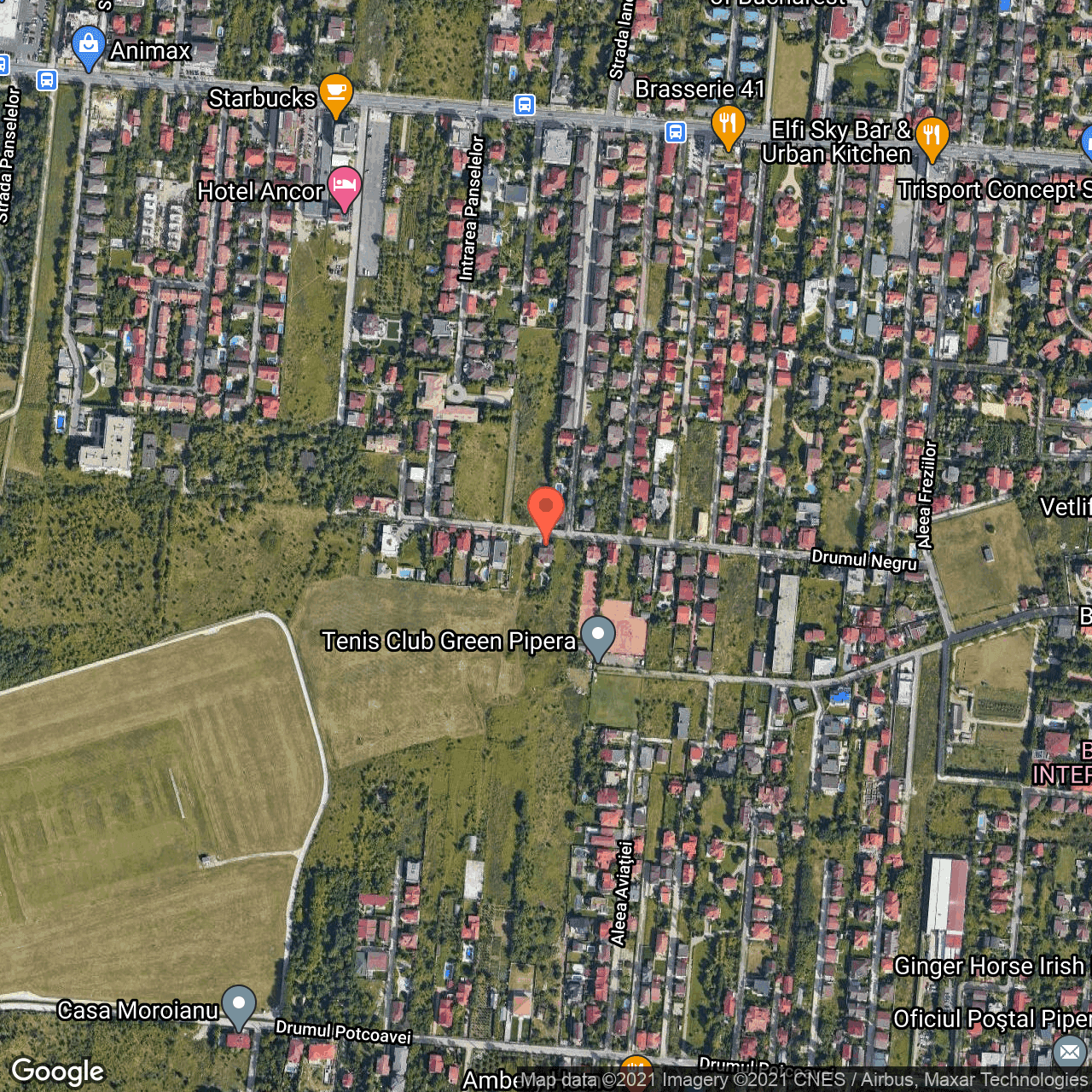 Poza harta hybrid, zoom 16, adresa Drumul Negru 47, Voluntari, judetul Bucuresti Ilfov