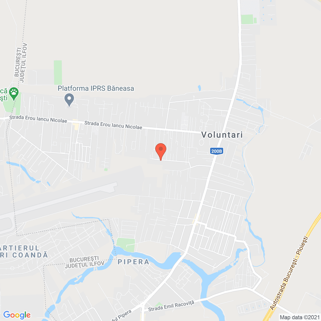Poza harta streetview, zoom 14, adresa Drumul Negru 47, Voluntari, judetul Bucuresti Ilfov