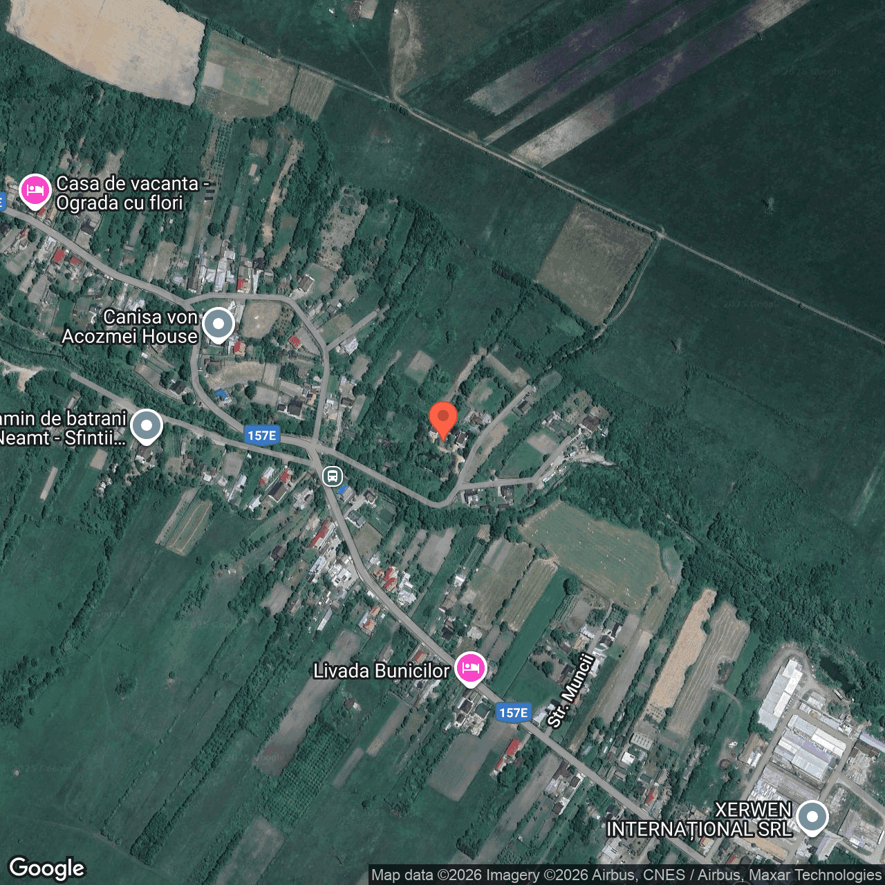 Poza harta hybrid, zoom 16, adresa Garcina Neamt, , judetul