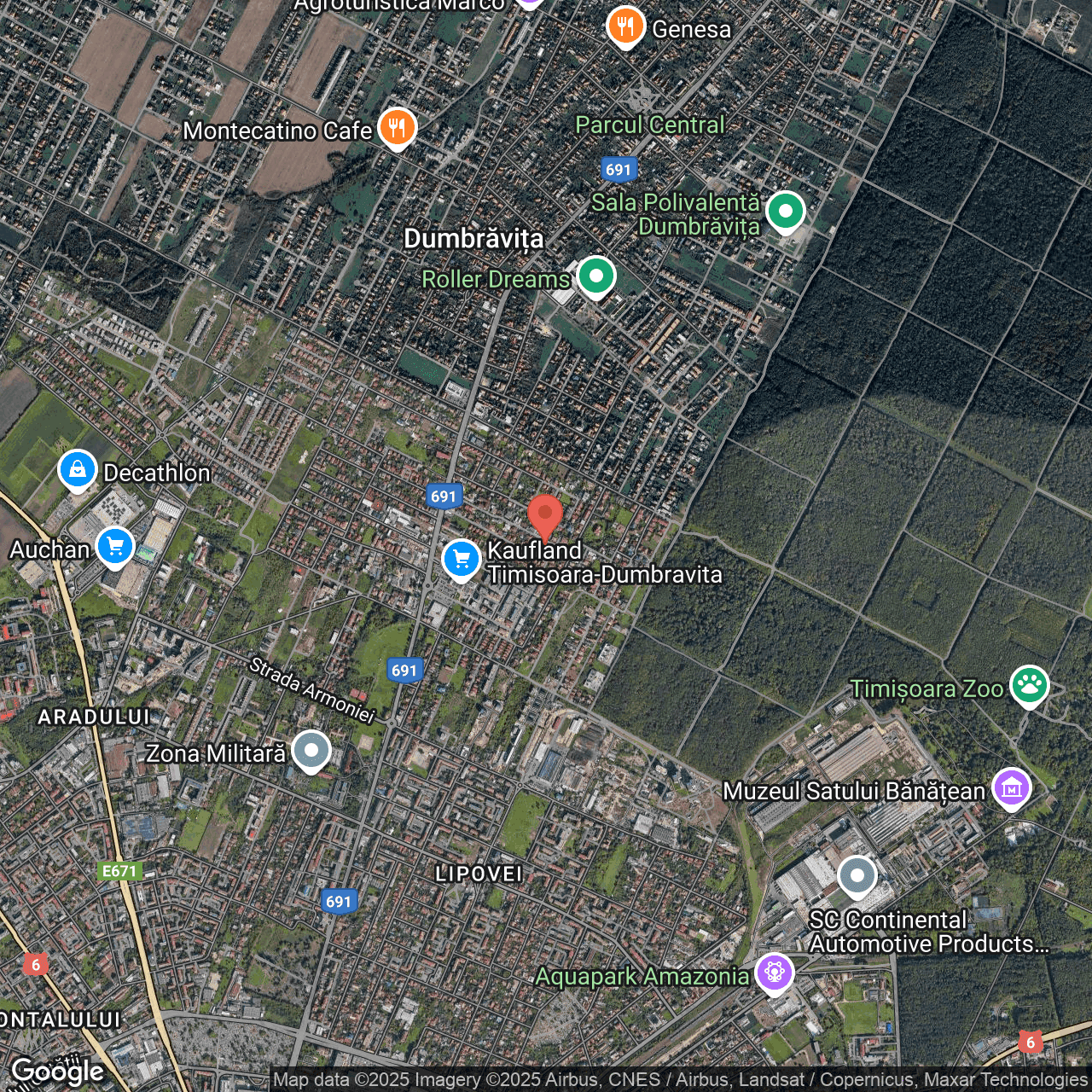 Poza harta hybrid, zoom 14, adresa Dumbrăvița, Str Nucului, Nr. 33, , judetul