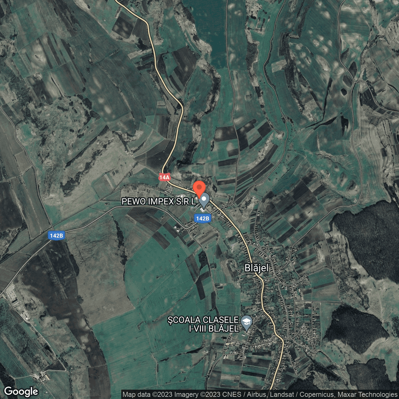 Poza harta hybrid, zoom 14, adresa Blăjel, strada Tudor Vladimirescu, nr. 2A, , judetul