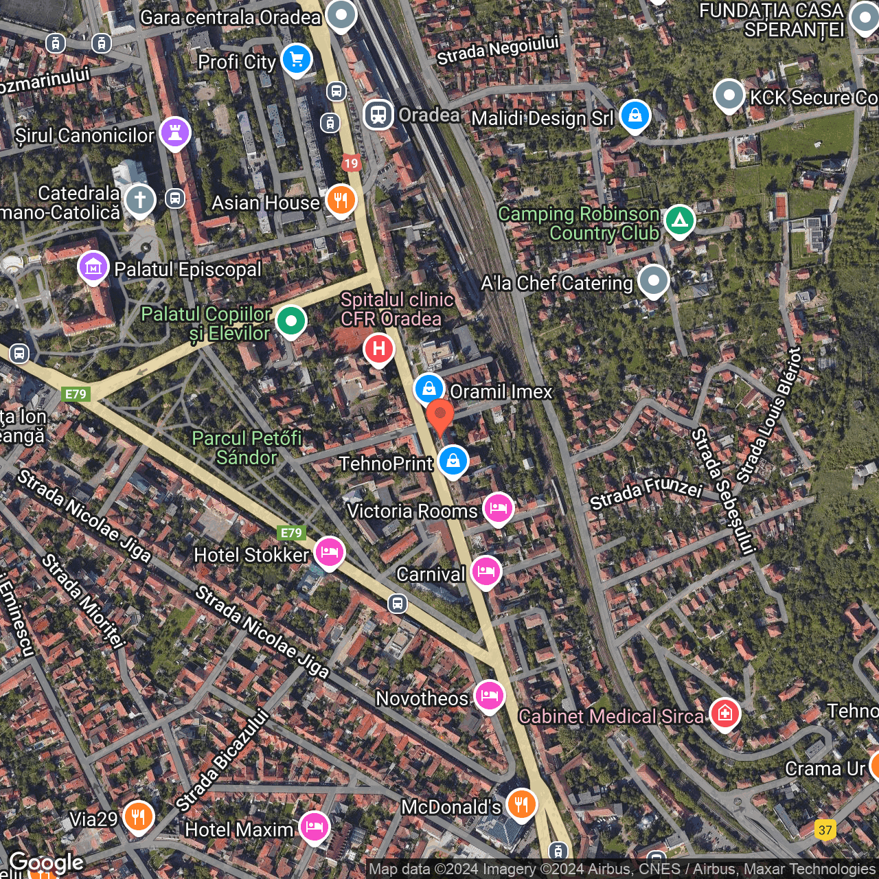 Poza harta hybrid, zoom 16, adresa Oradea str. Republicii, nr. 73, , judetul