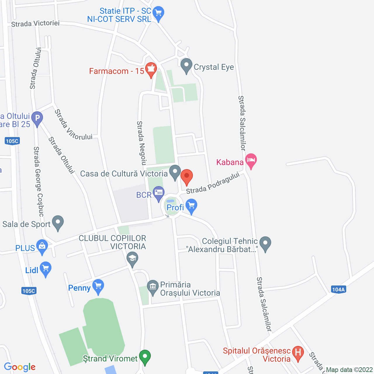 Poza harta streetview, zoom 16, adresa Victoria, judetul Brasov