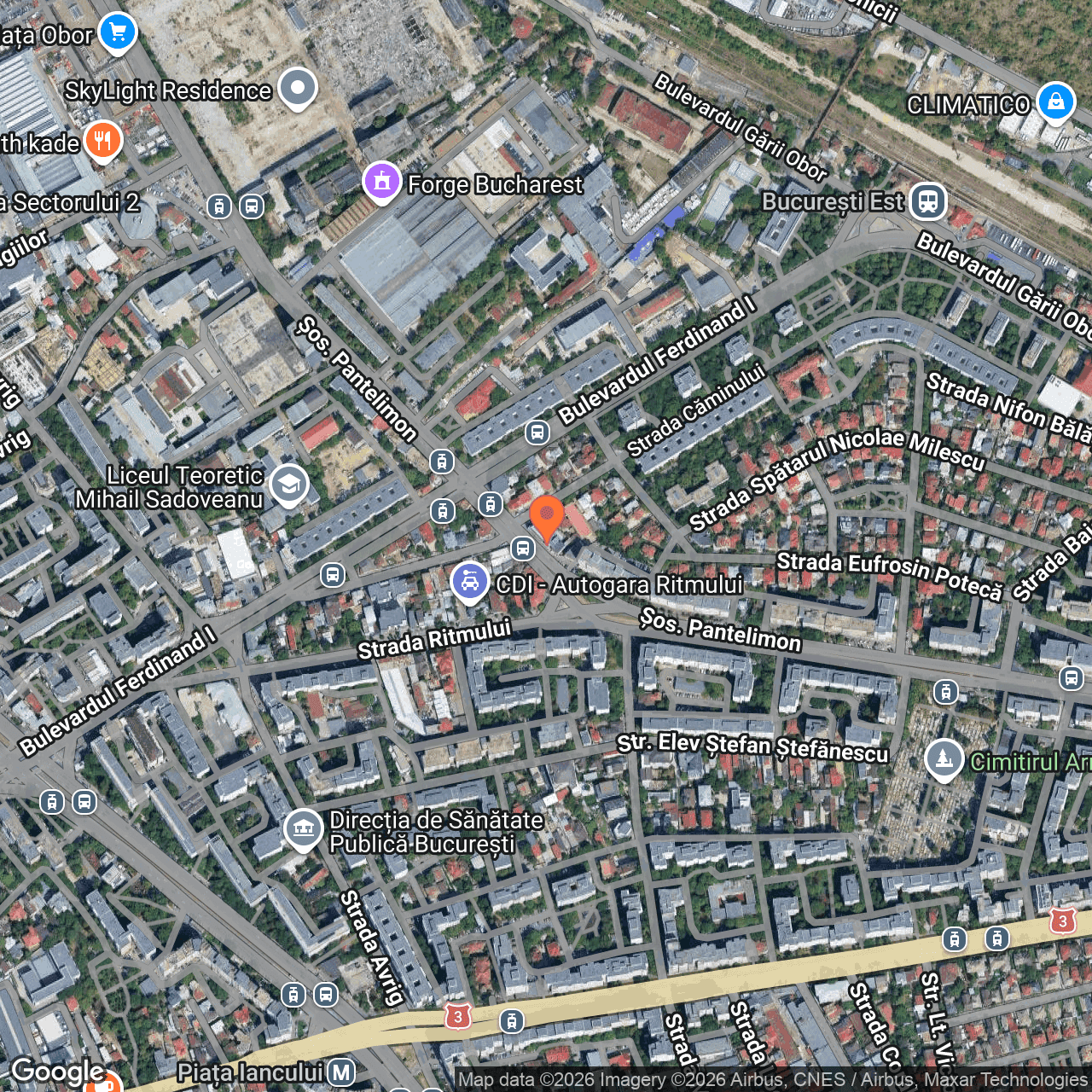 Poza harta hybrid, zoom 16, adresa Soseaua Pantelimon nr. 33-35 Sector 2, Bucuresti, , judetul