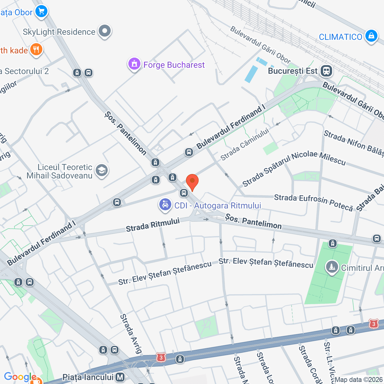Poza harta streetview, zoom 16, adresa Soseaua Pantelimon nr. 33-35 Sector 2, Bucuresti, , judetul