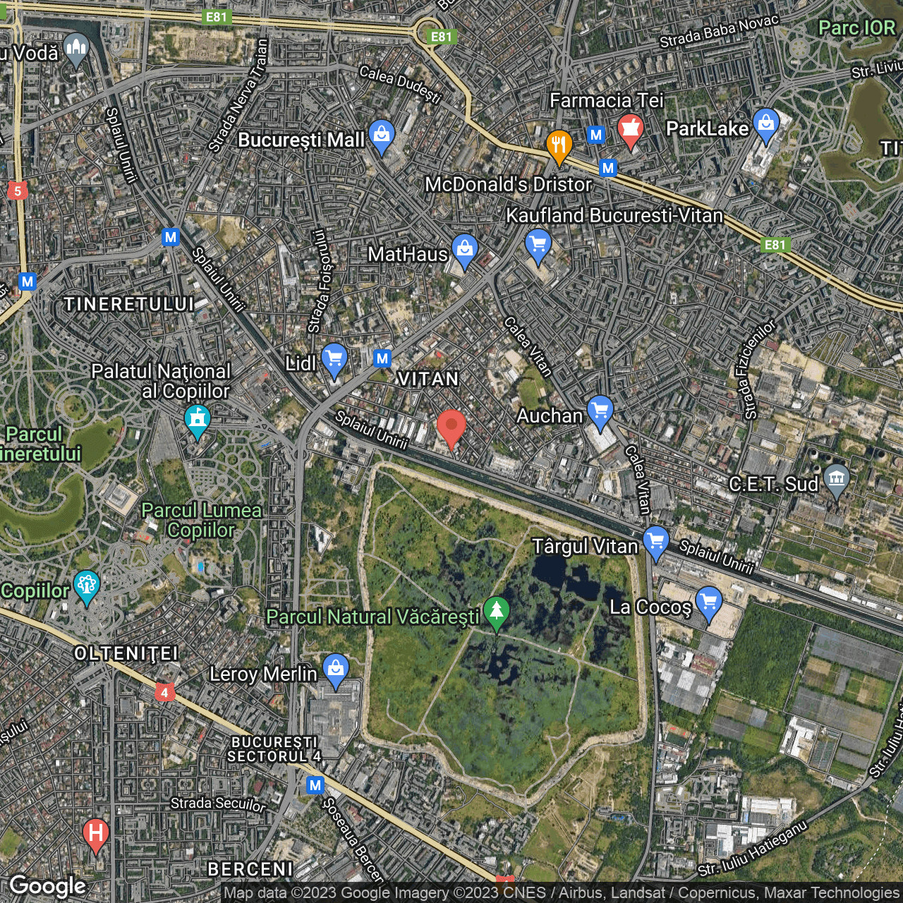 Poza harta hybrid, zoom 14, adresa Bucuresti, sect. 3, Str. Chiciurei, nr. 39, , judetul