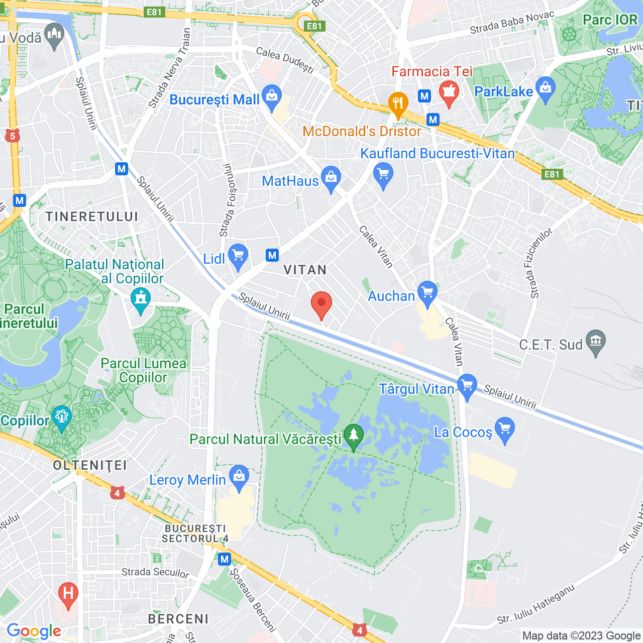 Poza harta streetview, zoom 14, adresa Bucuresti, sect. 3, Str. Chiciurei, nr. 39, , judetul