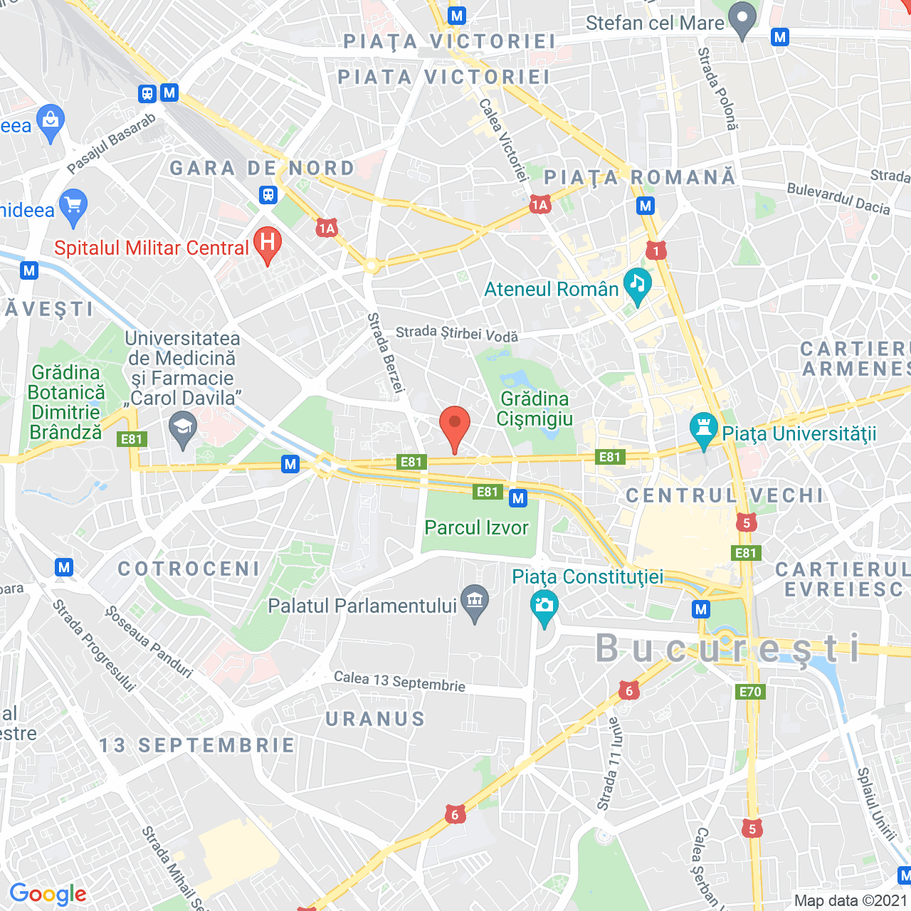 Poza harta streetview, zoom 14, adresa Mihail Kogalniceanu nr. 12, Bucuresti, judetul Bucuresti Ilfov