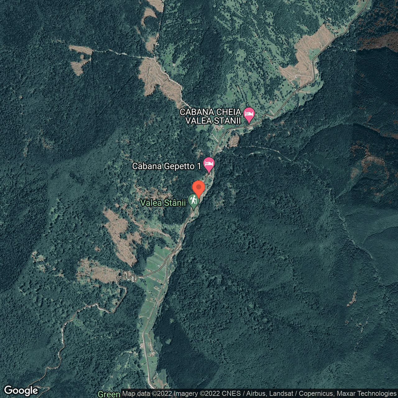Poza harta hybrid, zoom 14, adresa Cheia, judetul Prahova