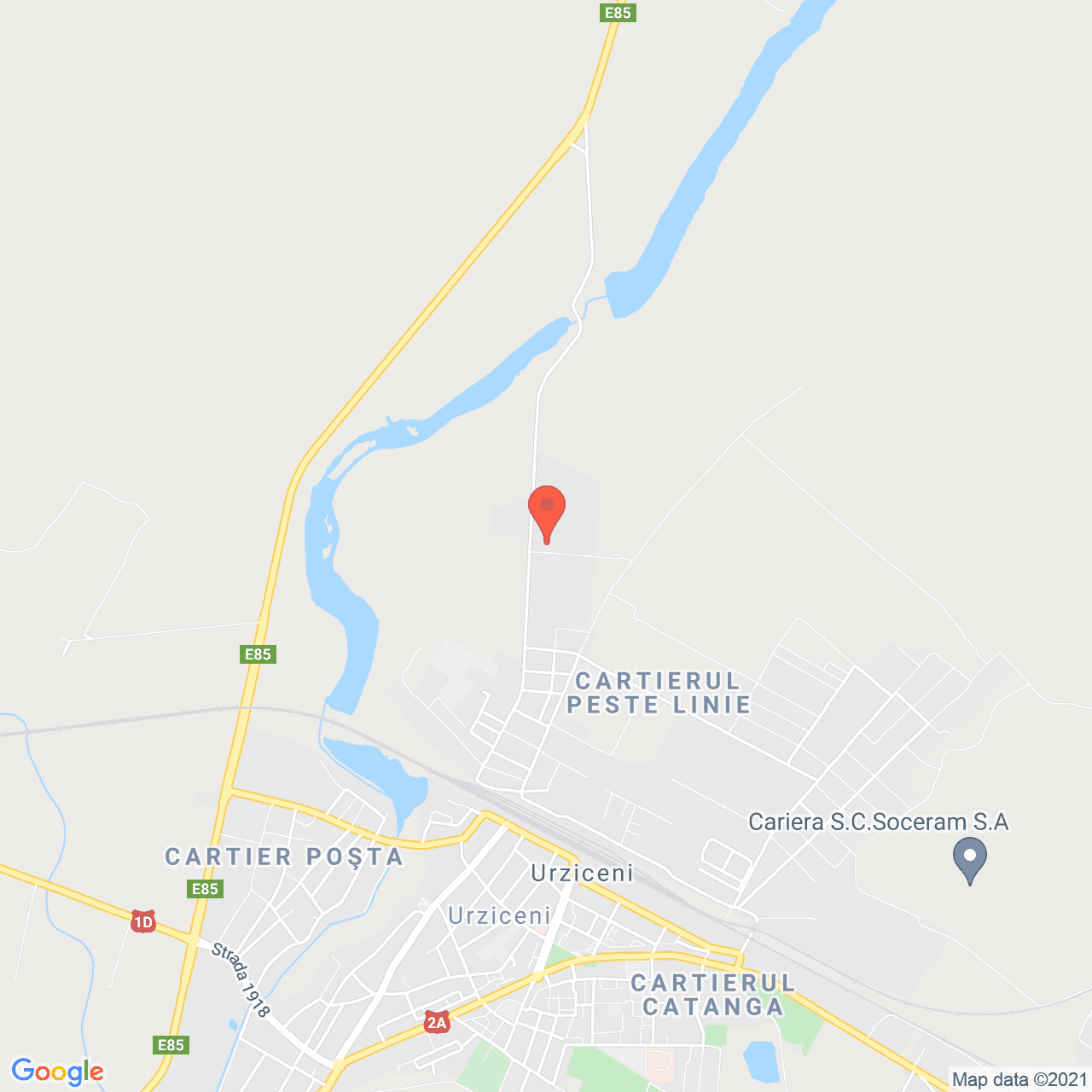 Poza harta streetview, zoom 14, adresa Urziceni, Urziceni, judetul Ialomita