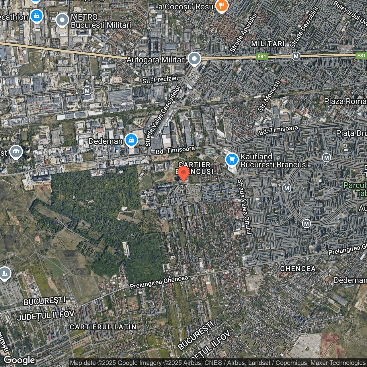 Poza harta hybrid, zoom 14, adresa Bd. Timișoara nr. 103E, Sector 6, București, , judetul