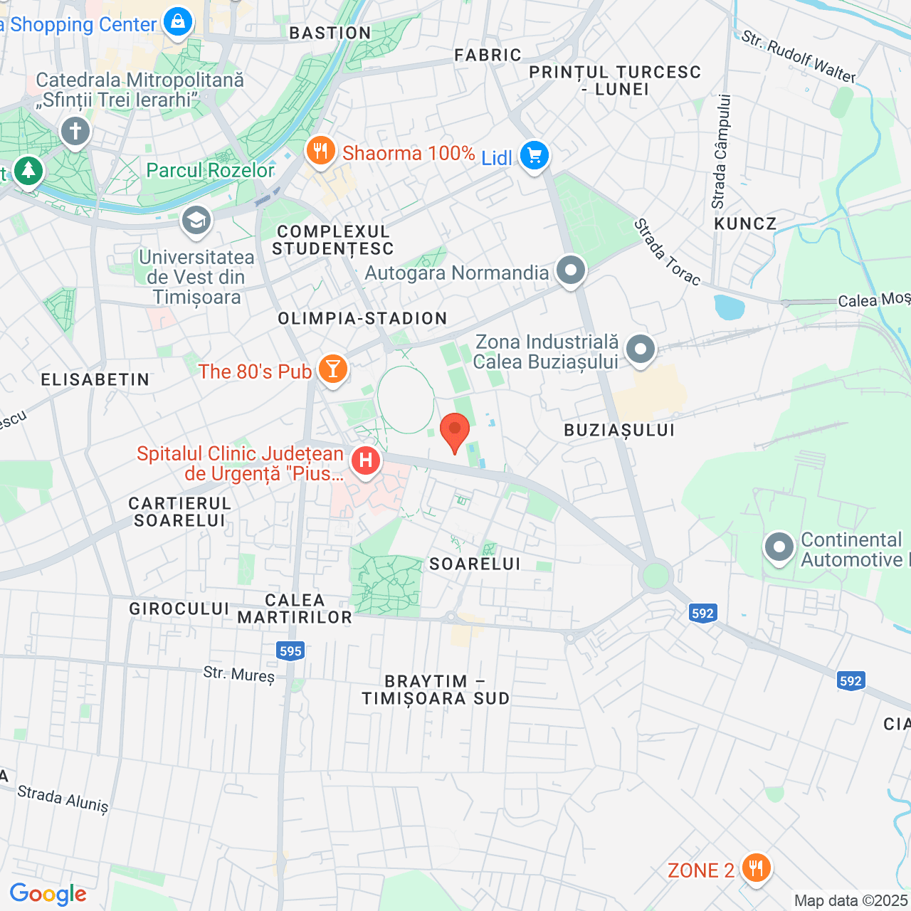 Poza harta streetview, zoom 14, adresa Timșoara, Bd. Liviu Rebreanu nr. 157, , judetul