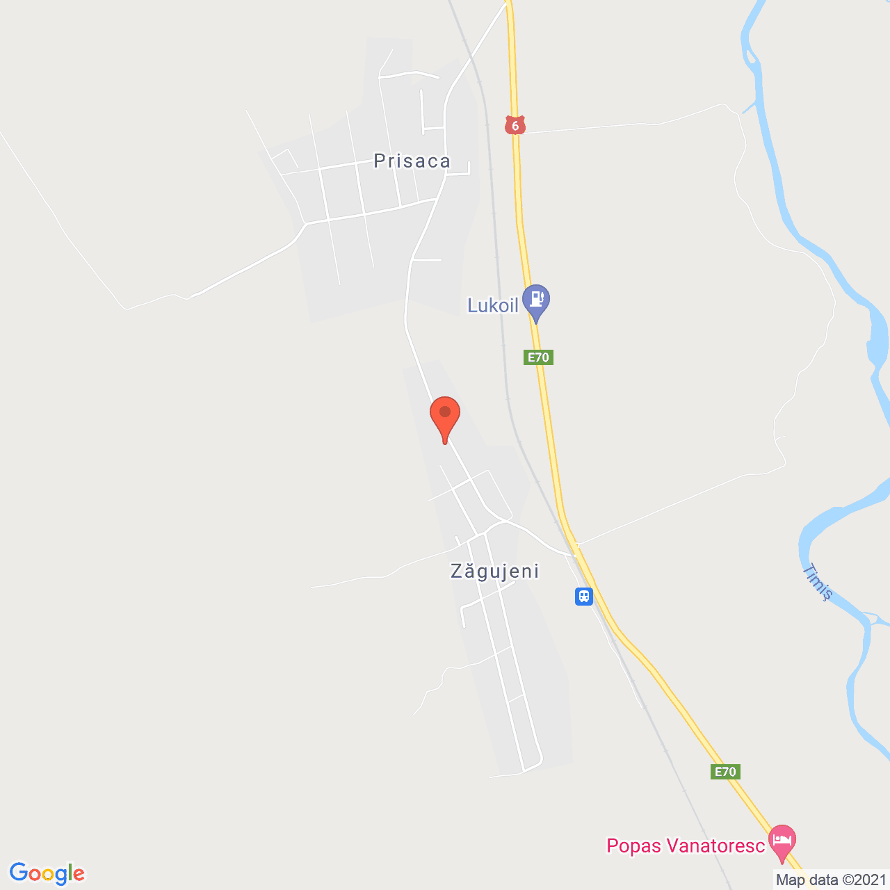 Poza harta streetview, zoom 14, adresa Zagujeni, judetul Caras Severin