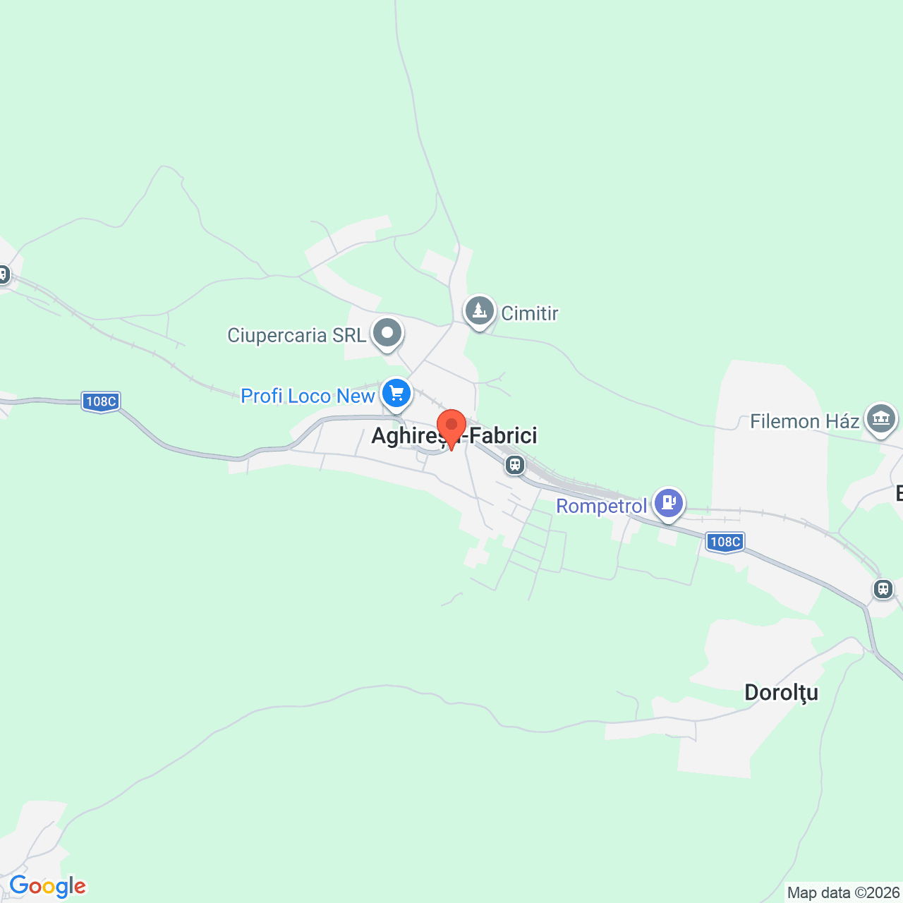 Poza harta streetview, zoom 14, adresa Aghiresu Cluj, , judetul