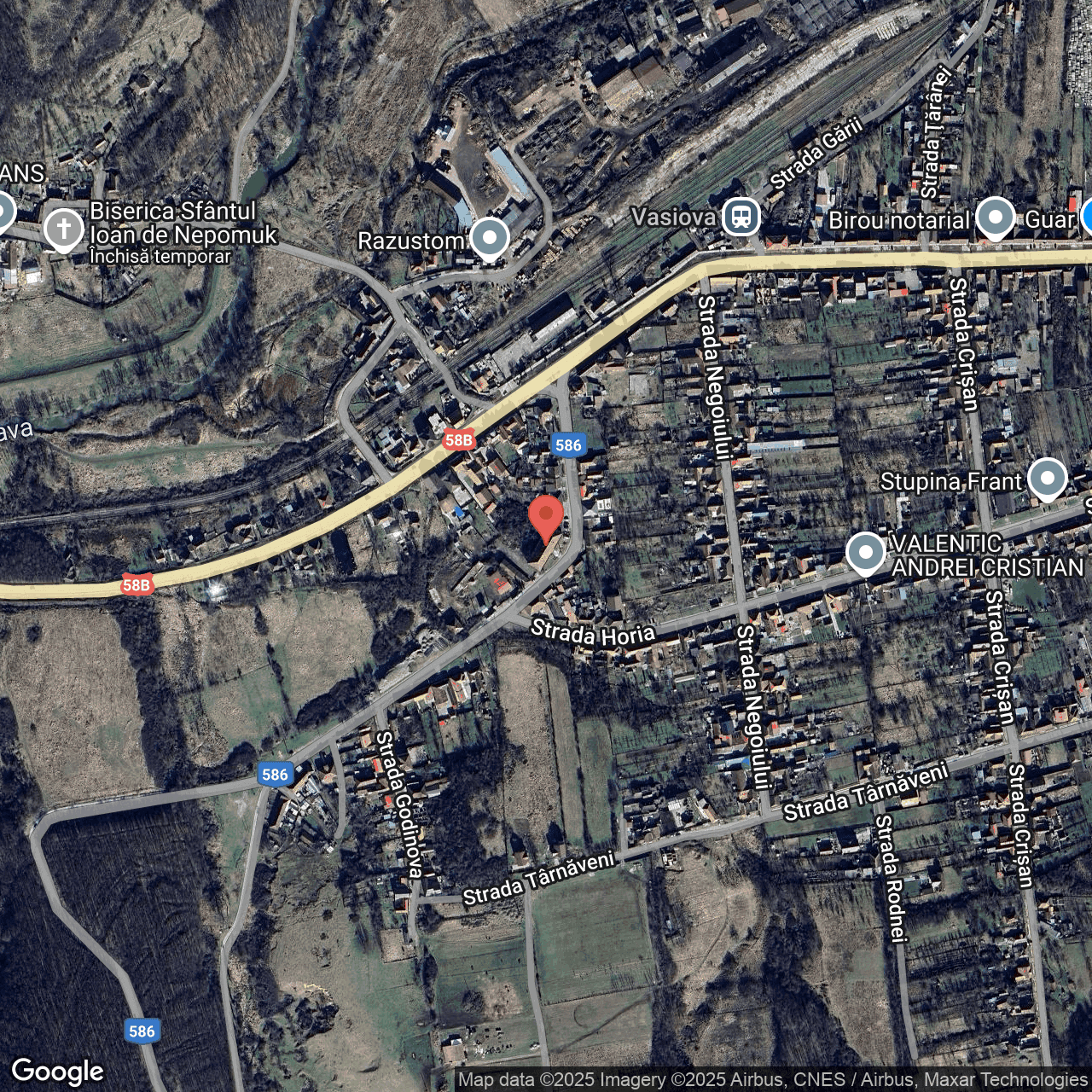 Poza harta hybrid, zoom 16, adresa Bocșa, str. Dognecei nr.10, , judetul