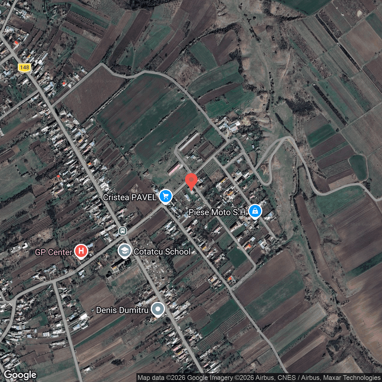 Poza harta hybrid, zoom 16, adresa Cotatcu Podgoria Buzau, , judetul