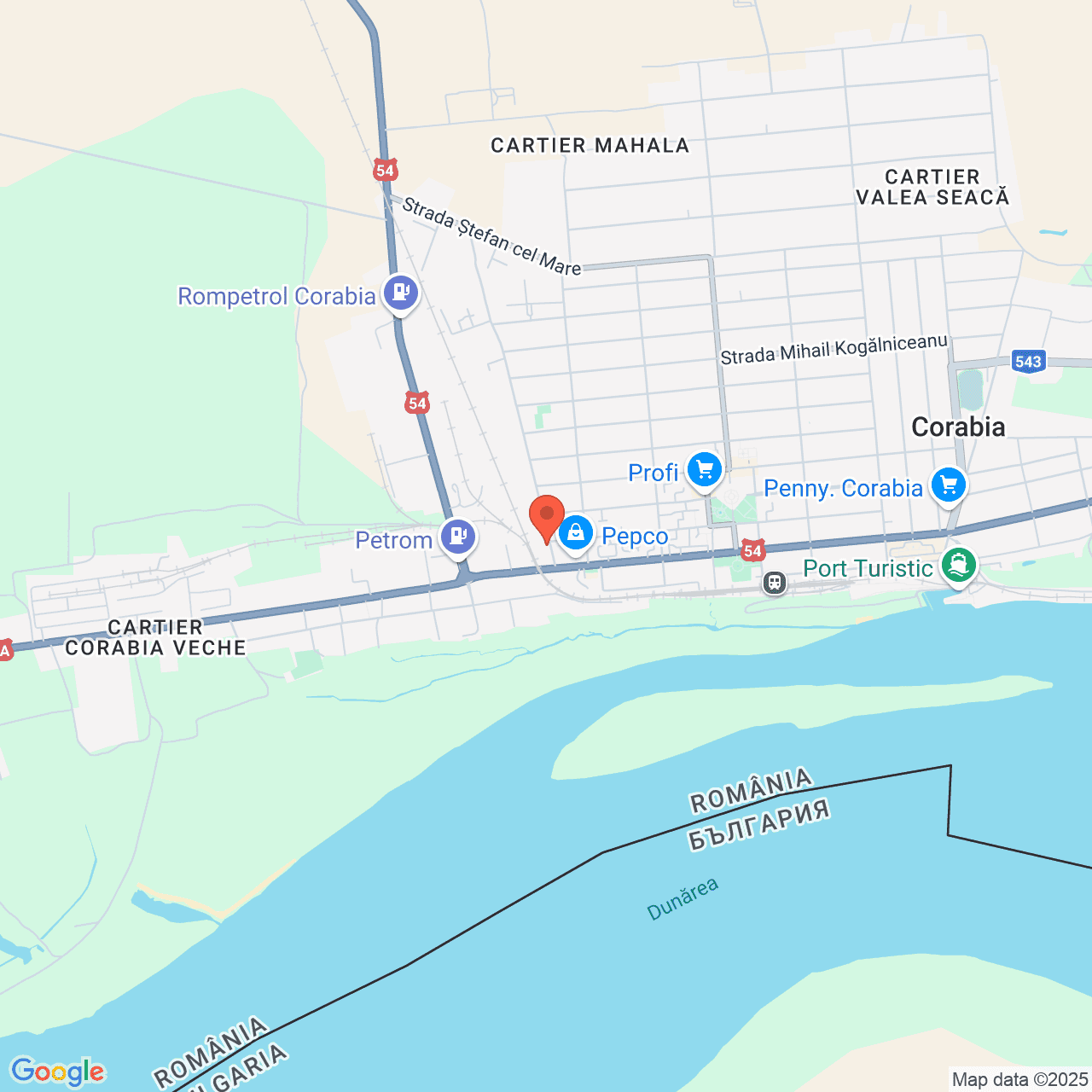 Poza harta streetview, zoom 14, adresa strada Bibescu Voda nr.3, Corabia, , judetul