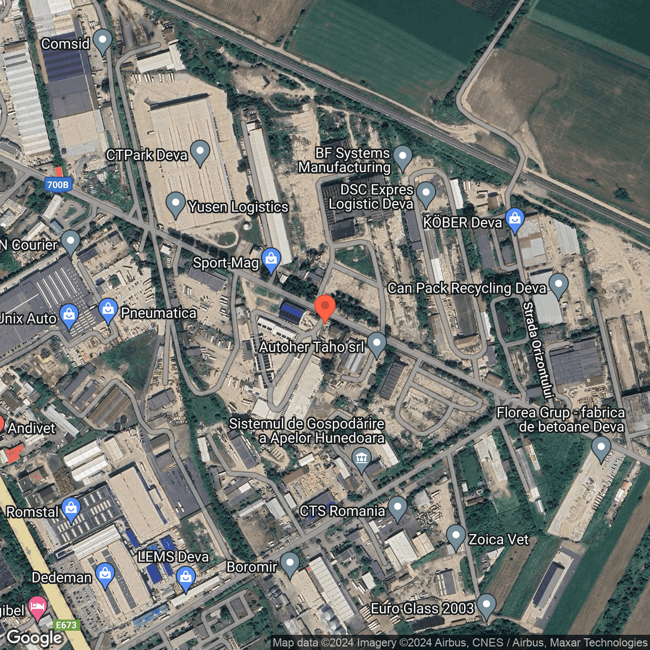 Poza harta hybrid, zoom 16, adresa Deva, Strada Depozitelor, nr. 6, , judetul