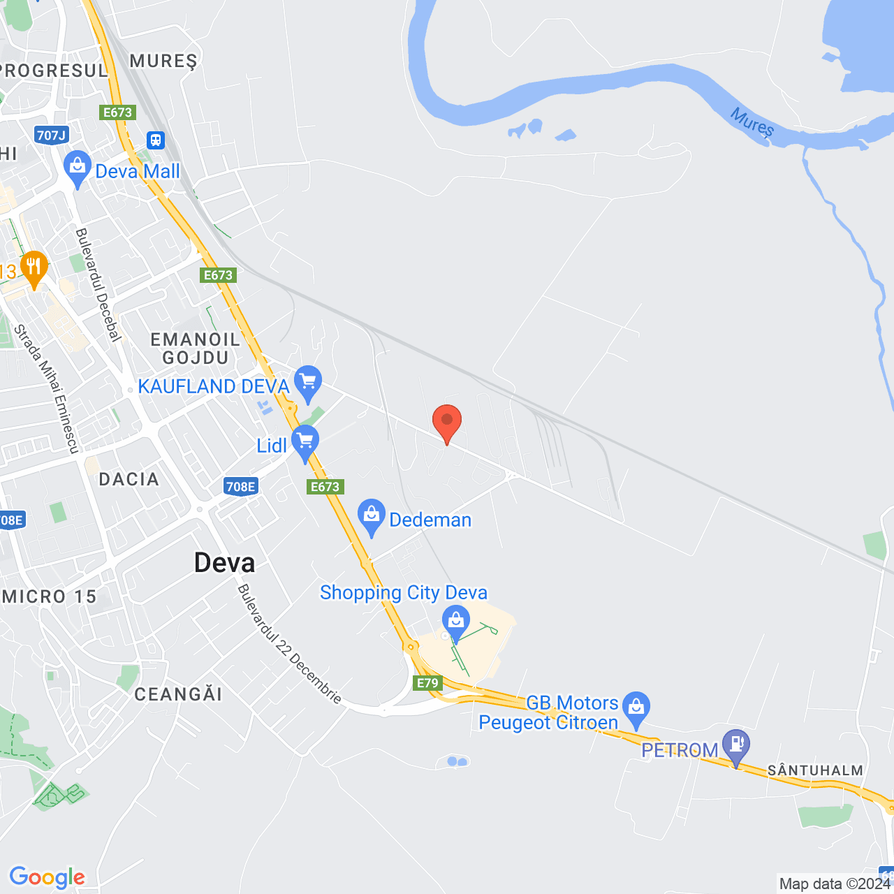 Poza harta streetview, zoom 14, adresa Deva, Strada Depozitelor, nr. 6, , judetul