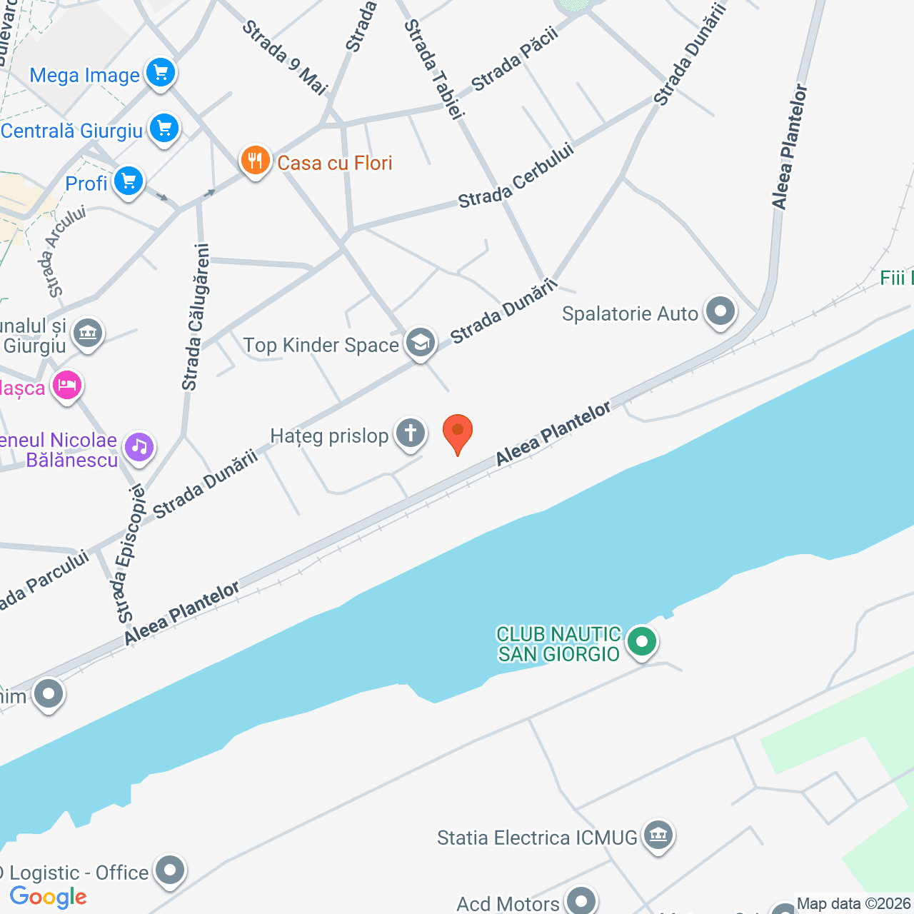 Poza harta streetview, zoom 16, adresa Giurgiu, Aleea Plantelor, nr.25, , judetul