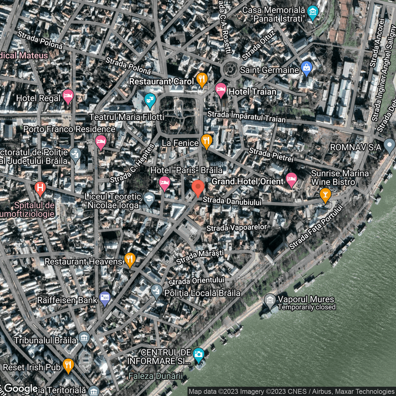 Poza harta hybrid, zoom 16, adresa Danubiului 1, , judetul