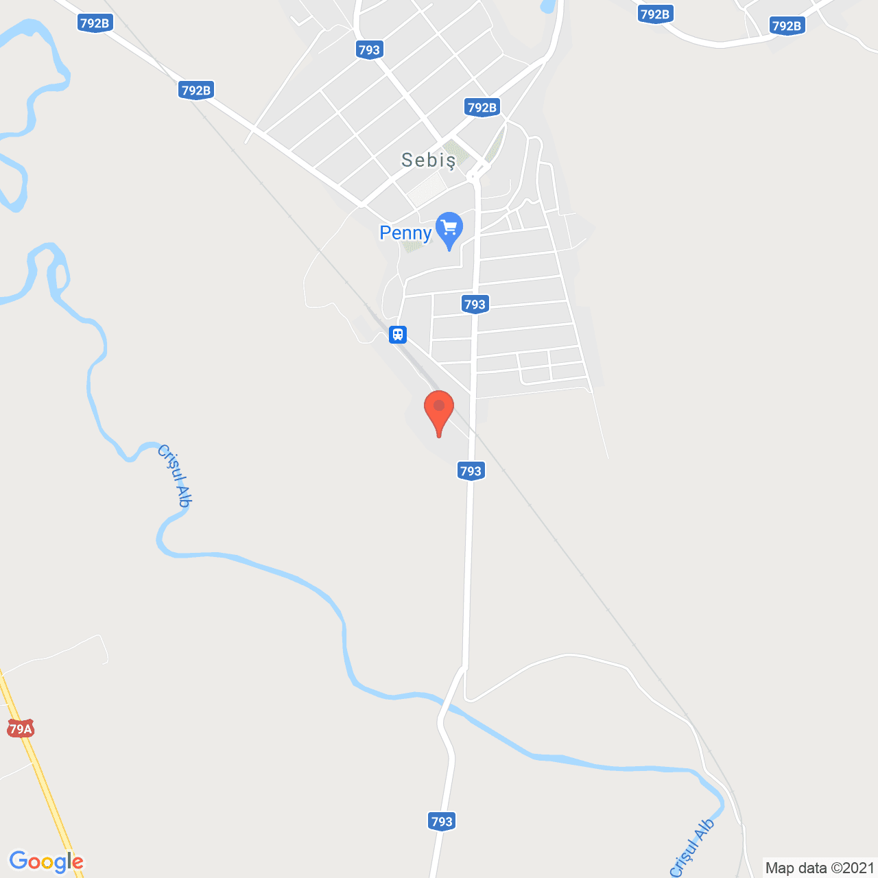 Poza harta streetview, zoom 14, adresa Sebis, Sebis, judetul Arad