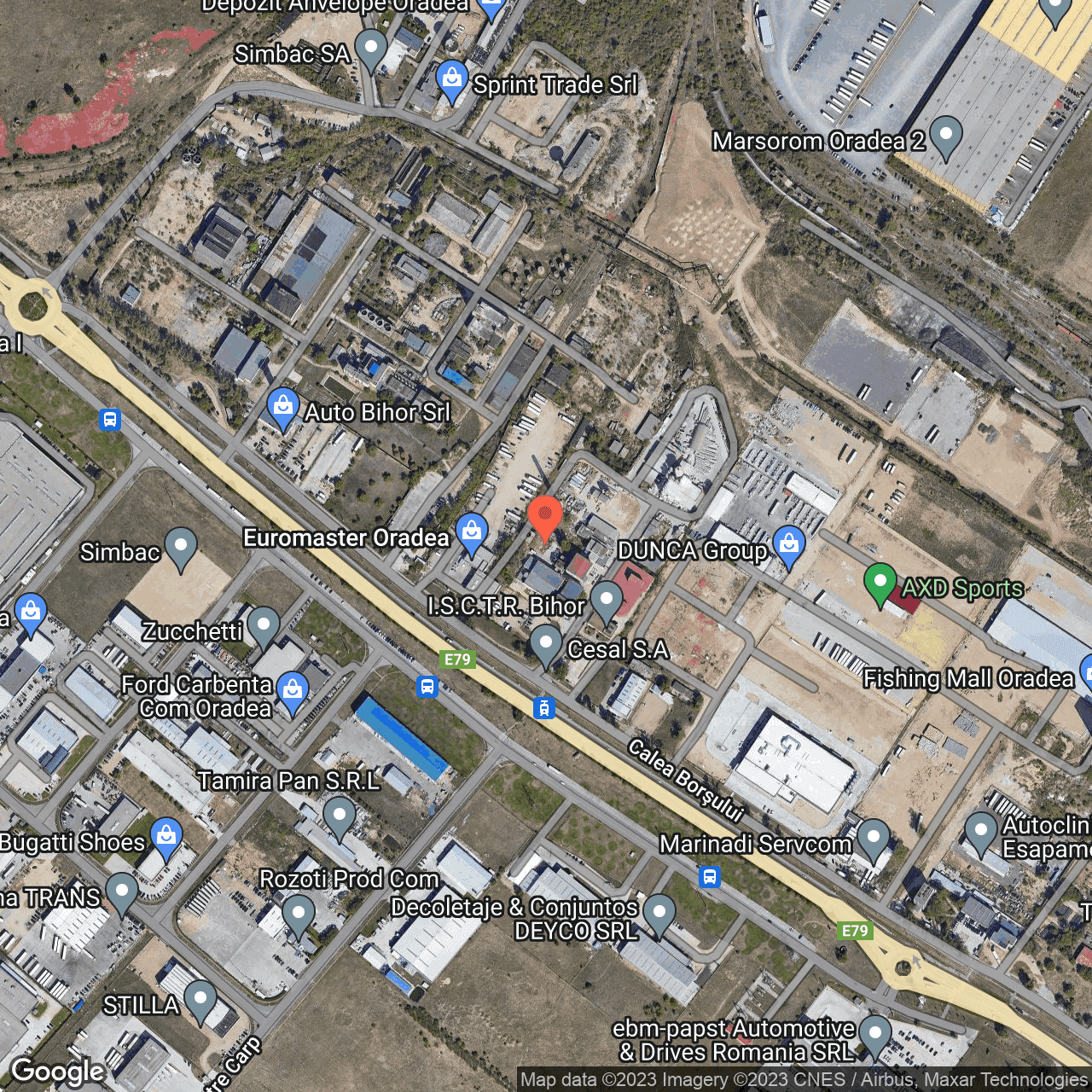 Poza harta hybrid, zoom 16, adresa Oradea, str. Borsului, nr. 31, , judetul
