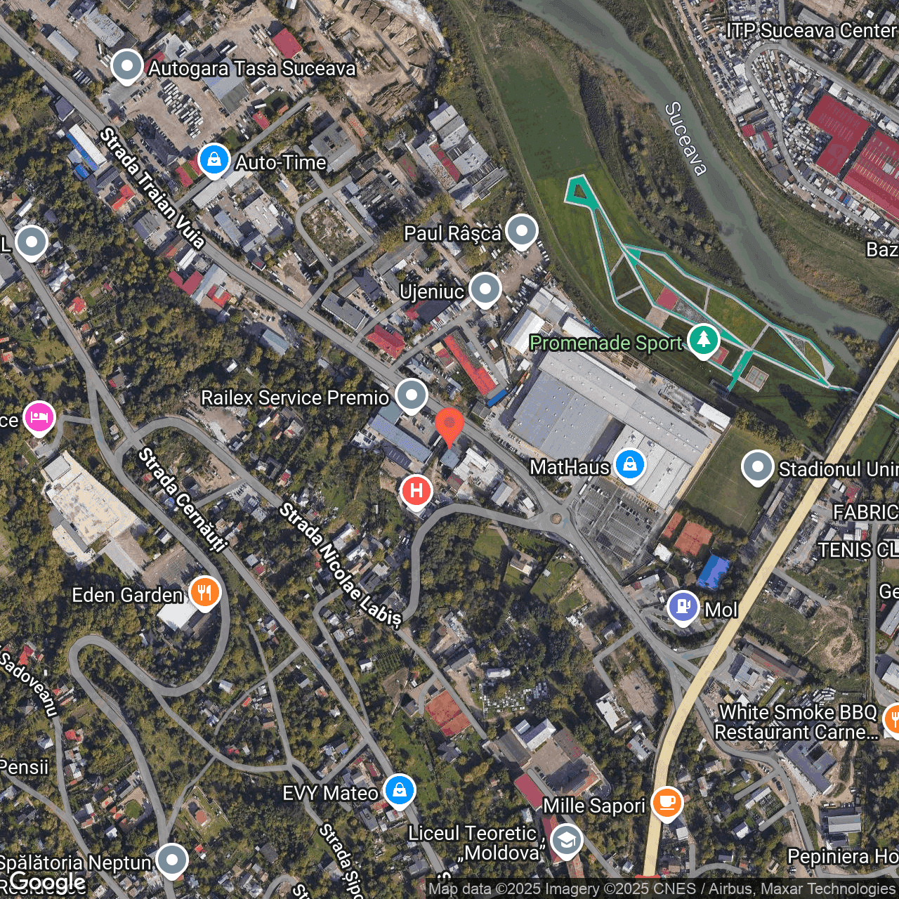 Poza harta hybrid, zoom 16, adresa Suceava, str. Traian Vuia, nr. 10C, , judetul