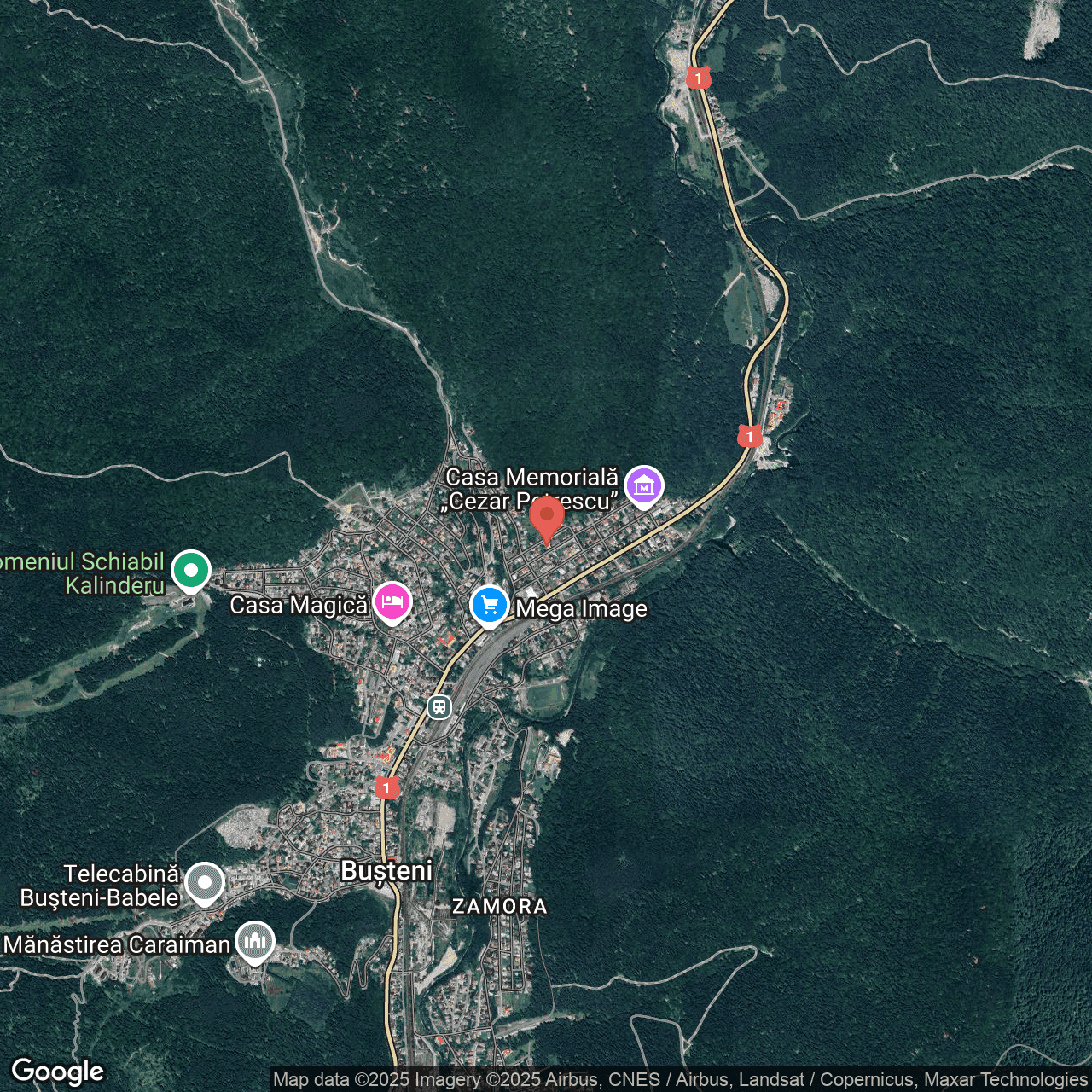 Poza harta hybrid, zoom 14, adresa Buşteni, Str. Victoriei, nr. 11, Jud. Prahova, , judetul