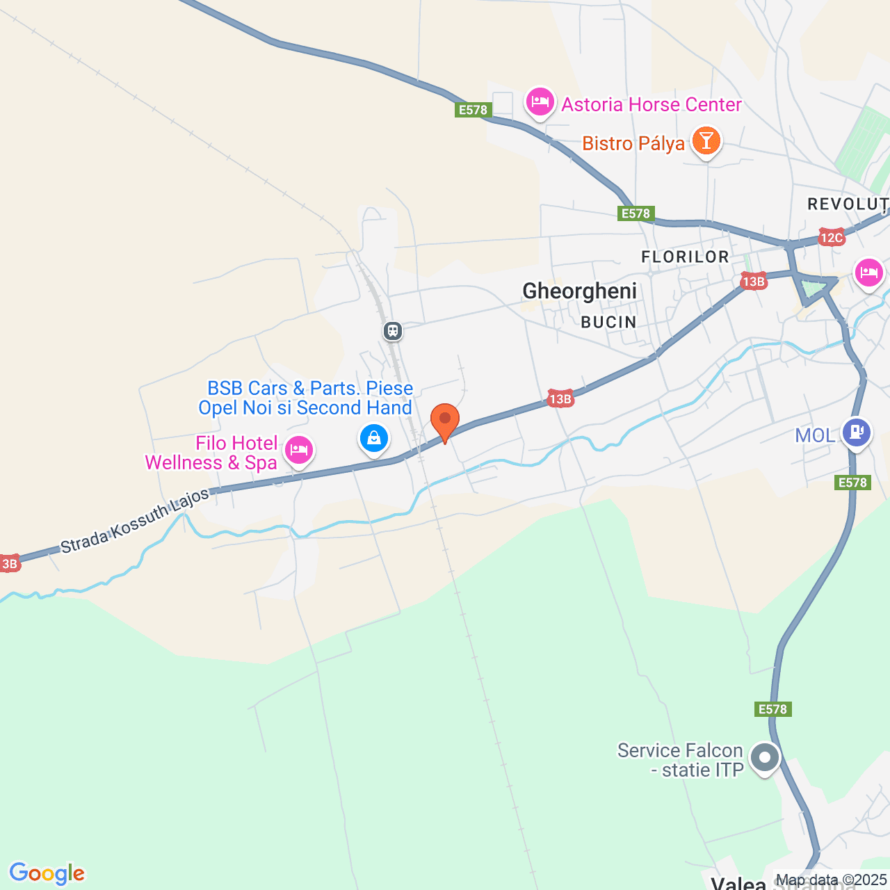 Poza harta streetview, zoom 14, adresa Gheorghieni, str. Kossuth Lajos 183, , judetul