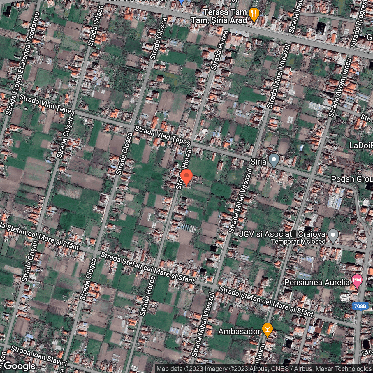 Poza harta hybrid, zoom 16, adresa Siria Arad, , judetul