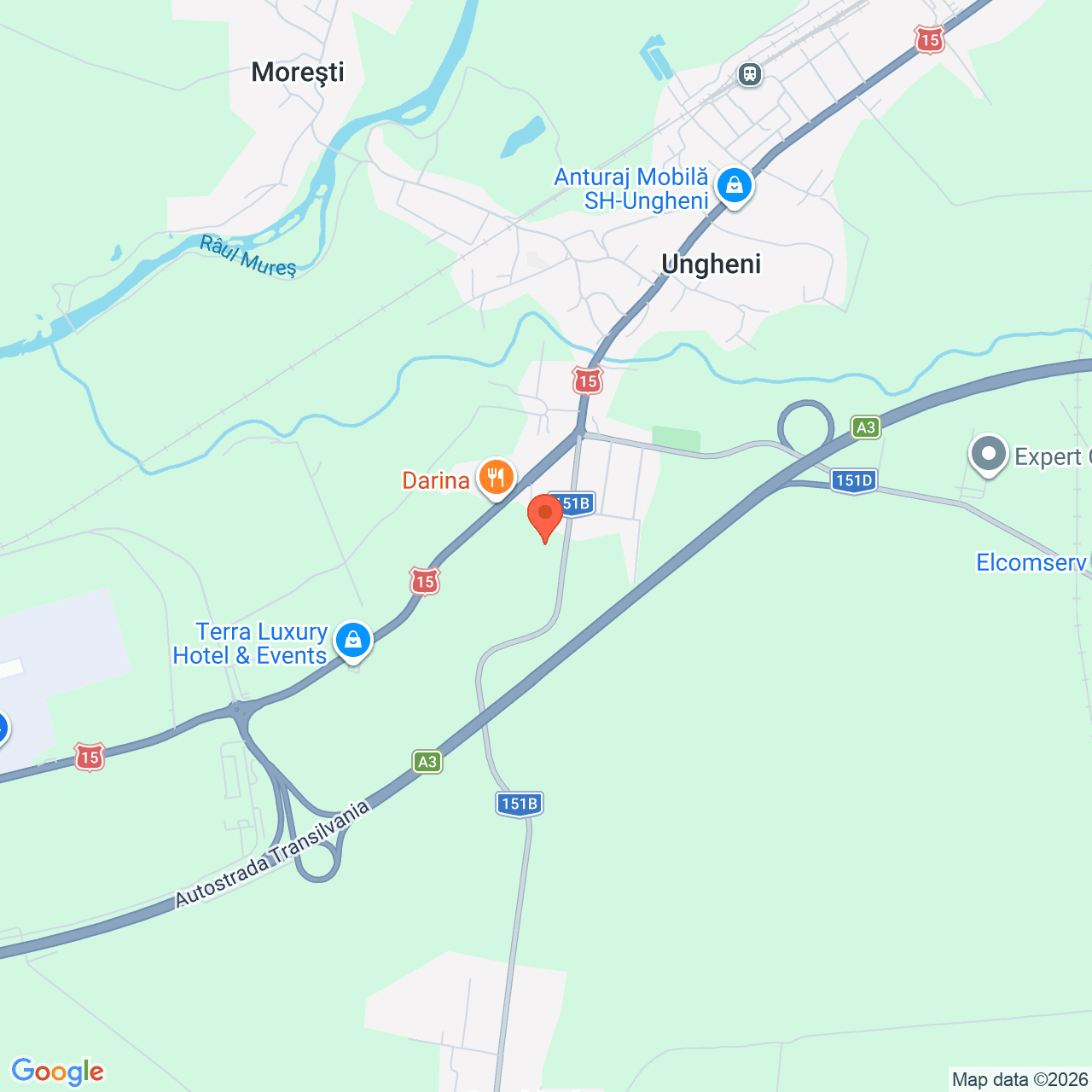 Poza harta streetview, zoom 14, adresa Ungheni Mures, , judetul