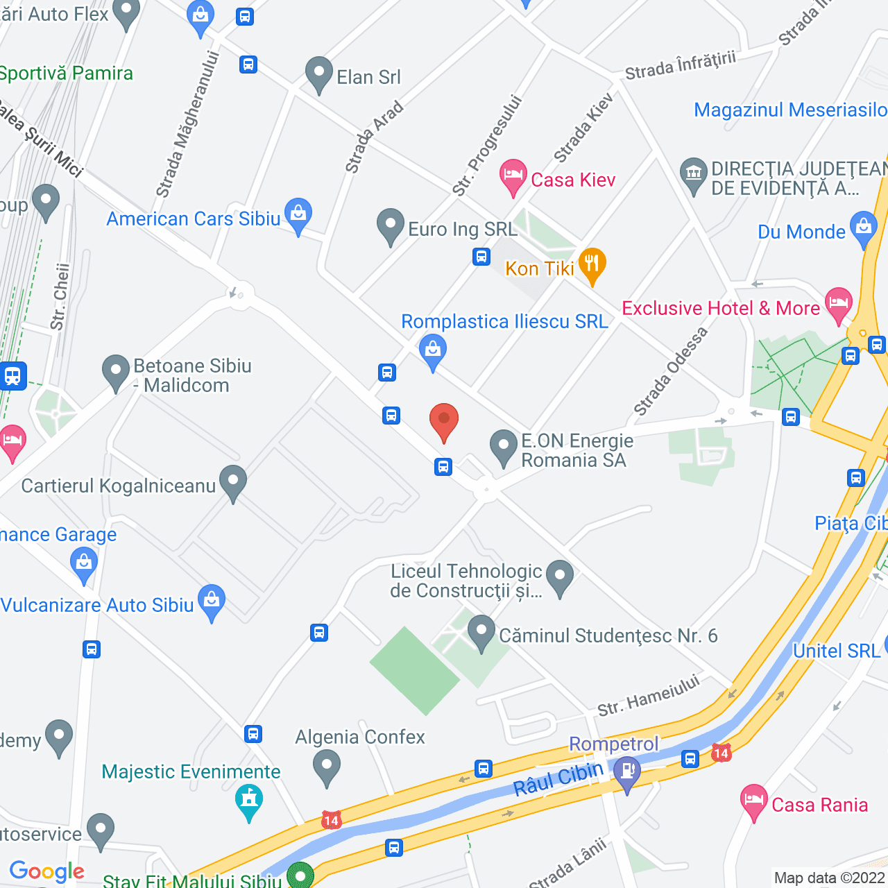 Poza harta streetview, zoom 16, adresa Kogalniceanu nr. 34, Sibiu, judetul Sibiu