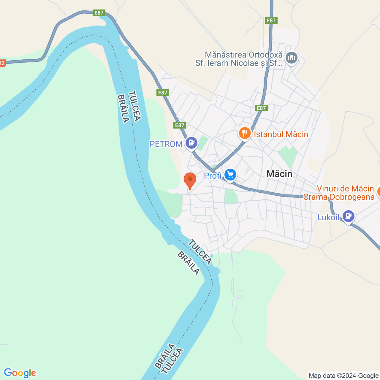 Poza harta streetview, zoom 14, adresa Macin, , judetul