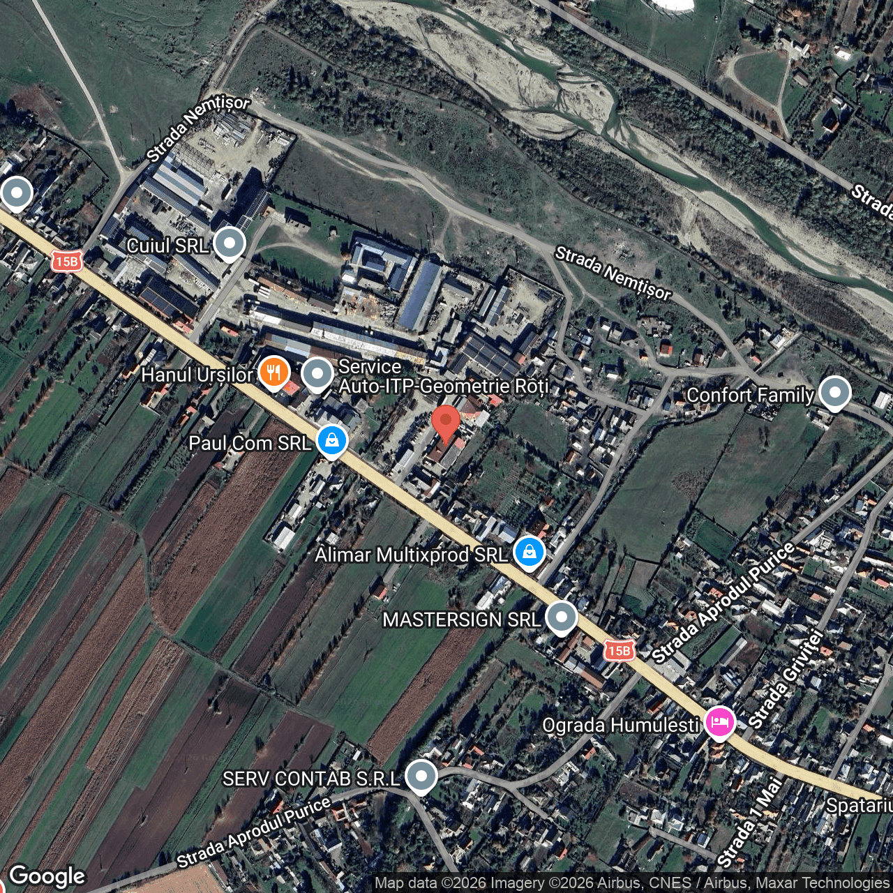 Poza harta hybrid, zoom 16, adresa Vânători-Neamț, str. Ion Creanga Neamt, , judetul
