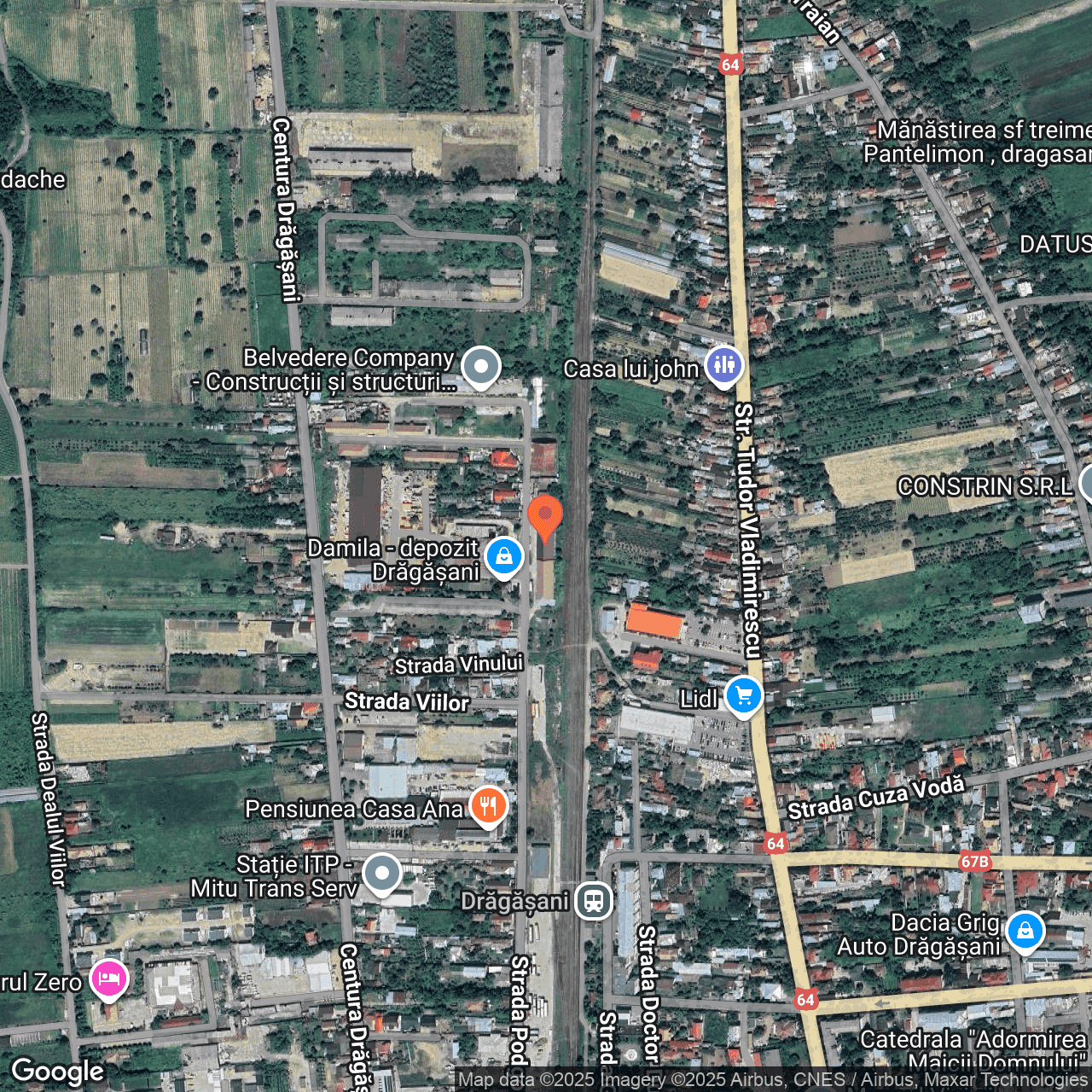 Poza harta hybrid, zoom 16, adresa Dragasani, Str. Podgoriei nr. 4, , judetul