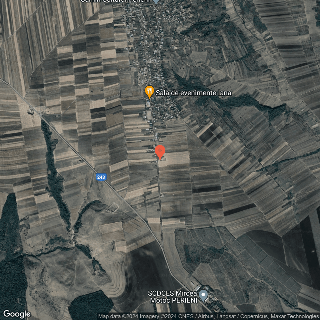 Poza harta hybrid, zoom 14, adresa Perieni Vaslui, , judetul