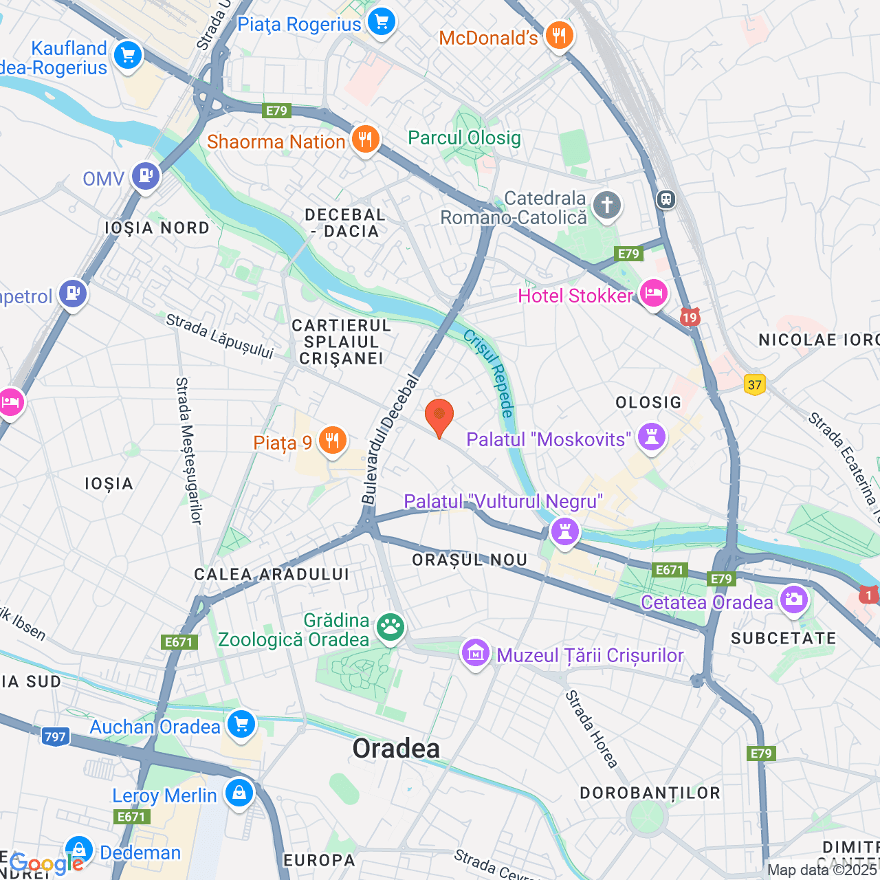 Poza harta streetview, zoom 14, adresa Oradea, str.Tudor Vladimirescu nr.56B, , judetul