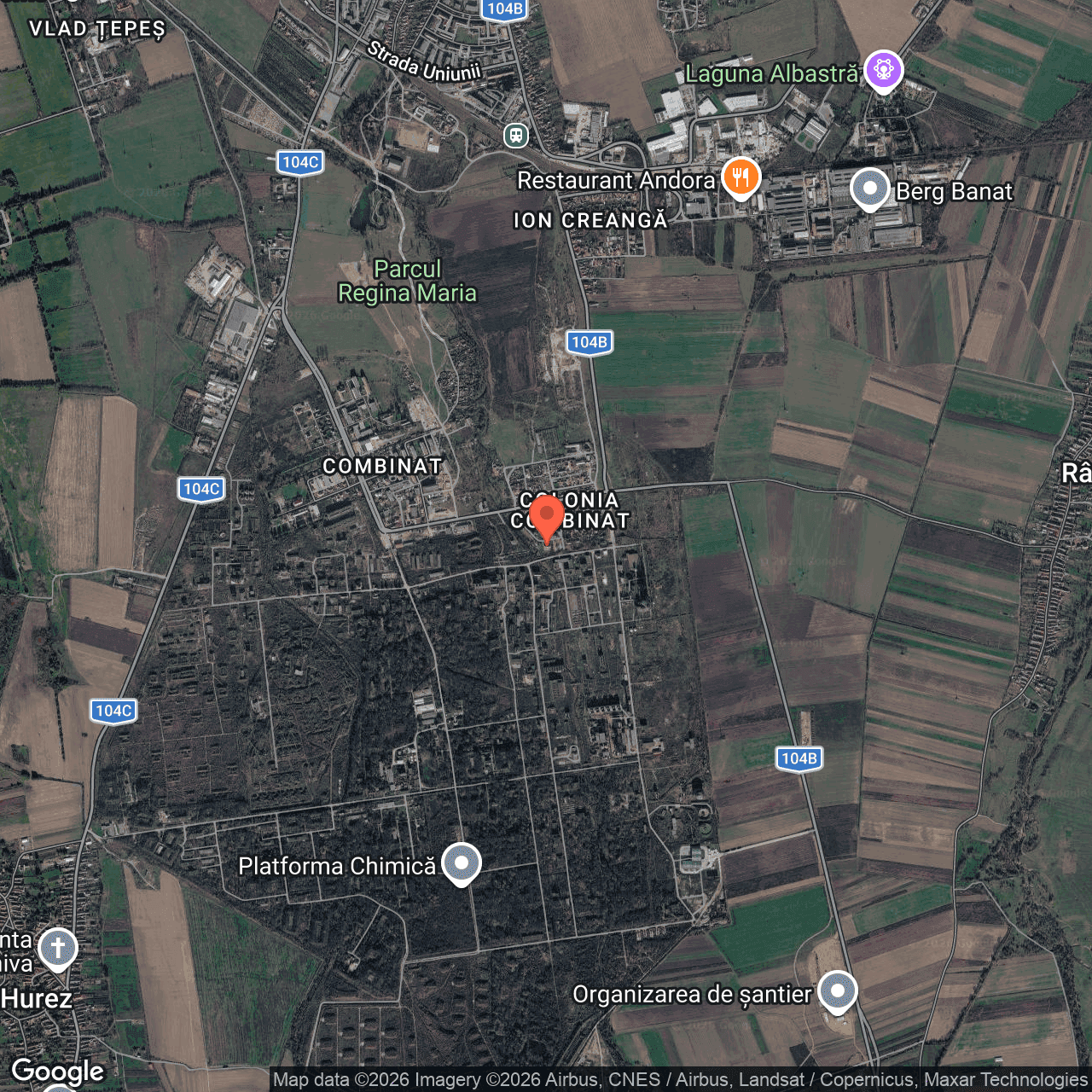 Poza harta hybrid, zoom 14, adresa Făgăraș, Strada Amoniacului, Jud. Brașov, , judetul