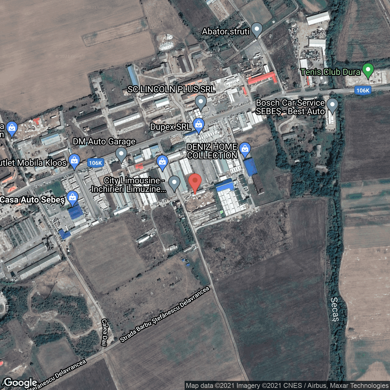 Poza harta hybrid, zoom 16, adresa Sebes, judetul Alba