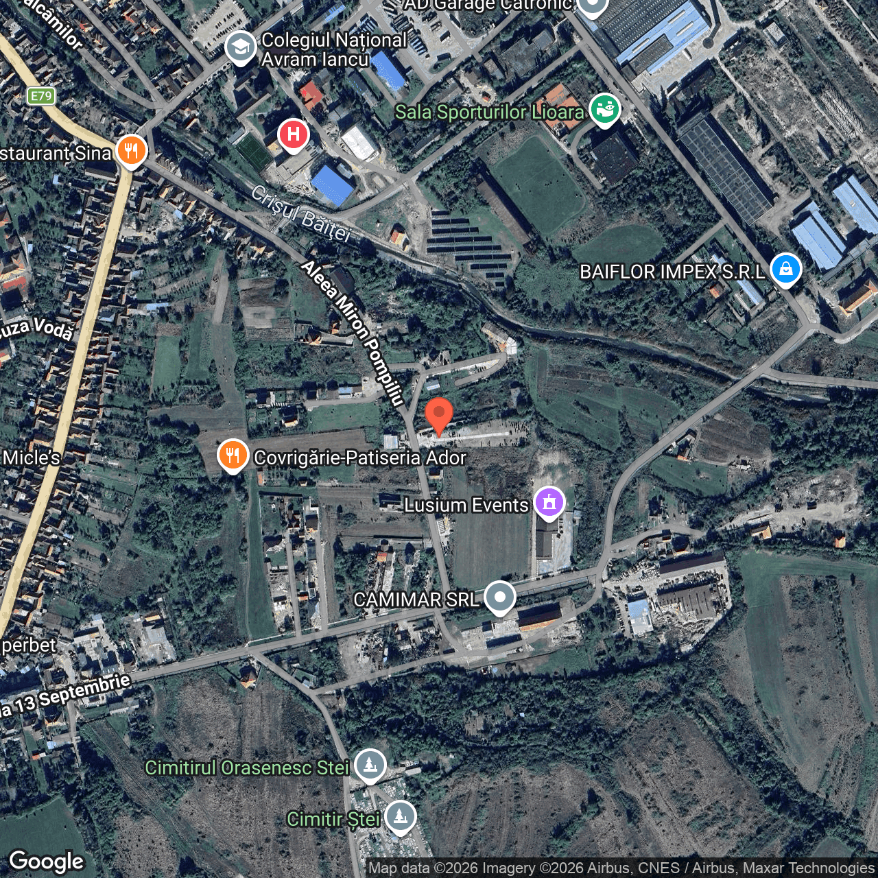 Poza harta hybrid, zoom 16, adresa Stei judet Bihor, , judetul